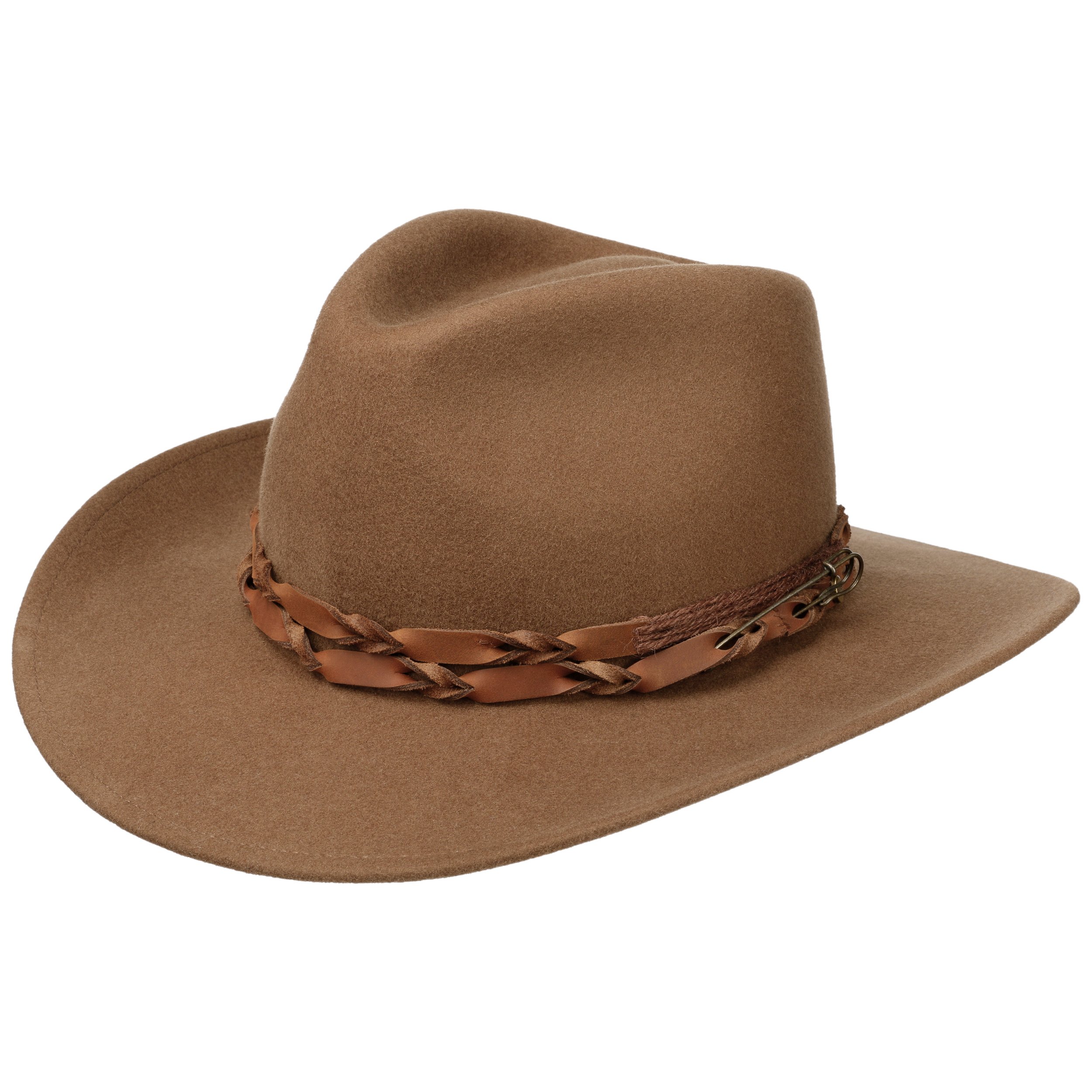 Lierys Cappello Tirolese Donna/Uomo - Cappello in Feltro di Lana Made in Italy - Cappello in