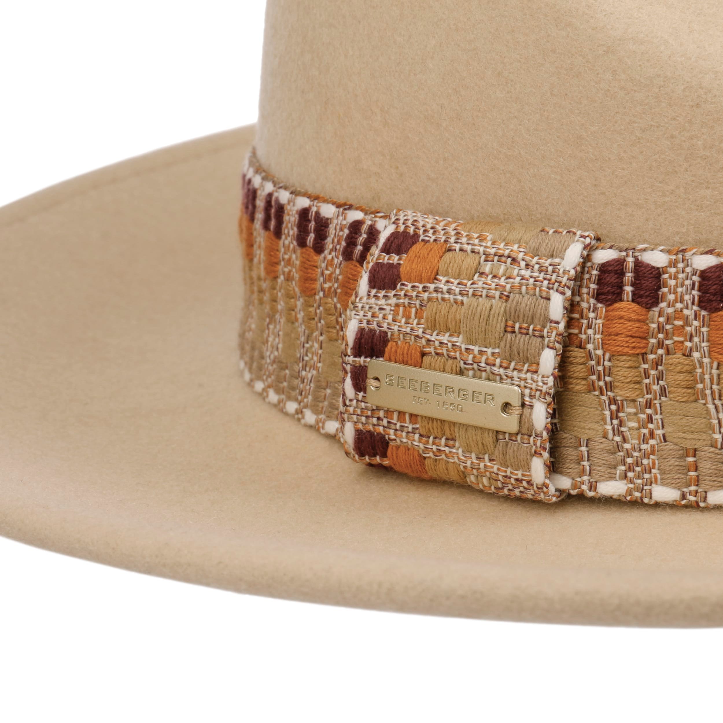 Cappello Panama invernale firmato Fedora in feltro di lana frantumabile con piume a tesa larga Fedora Party Wedding Church cappelli per donna uomo  200000297