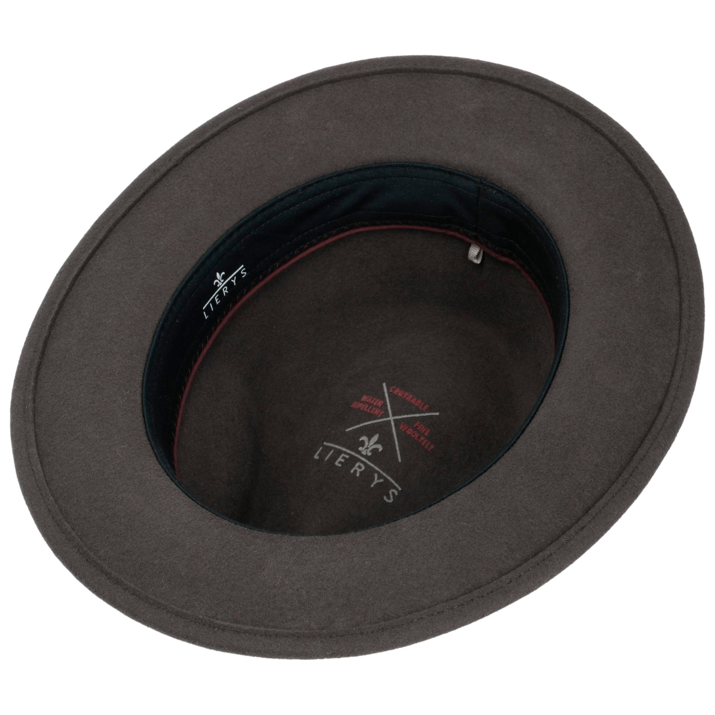 Cappello Trilby In Lana LIERYS Uomo/Donna - Feltro Idrorepellente Pieghevole Per Ogni Stagione