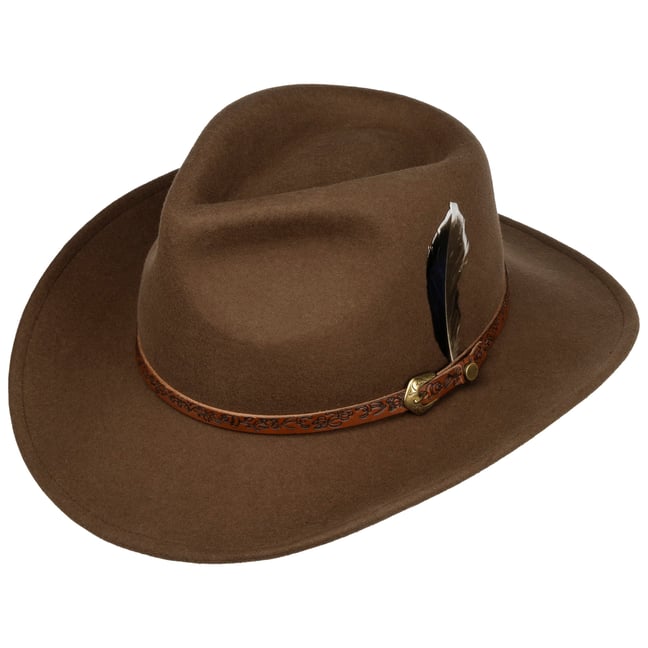 LIPODO Dreispitz Cappello in Feltro di Lana Donna/Uomo - Made Italy
