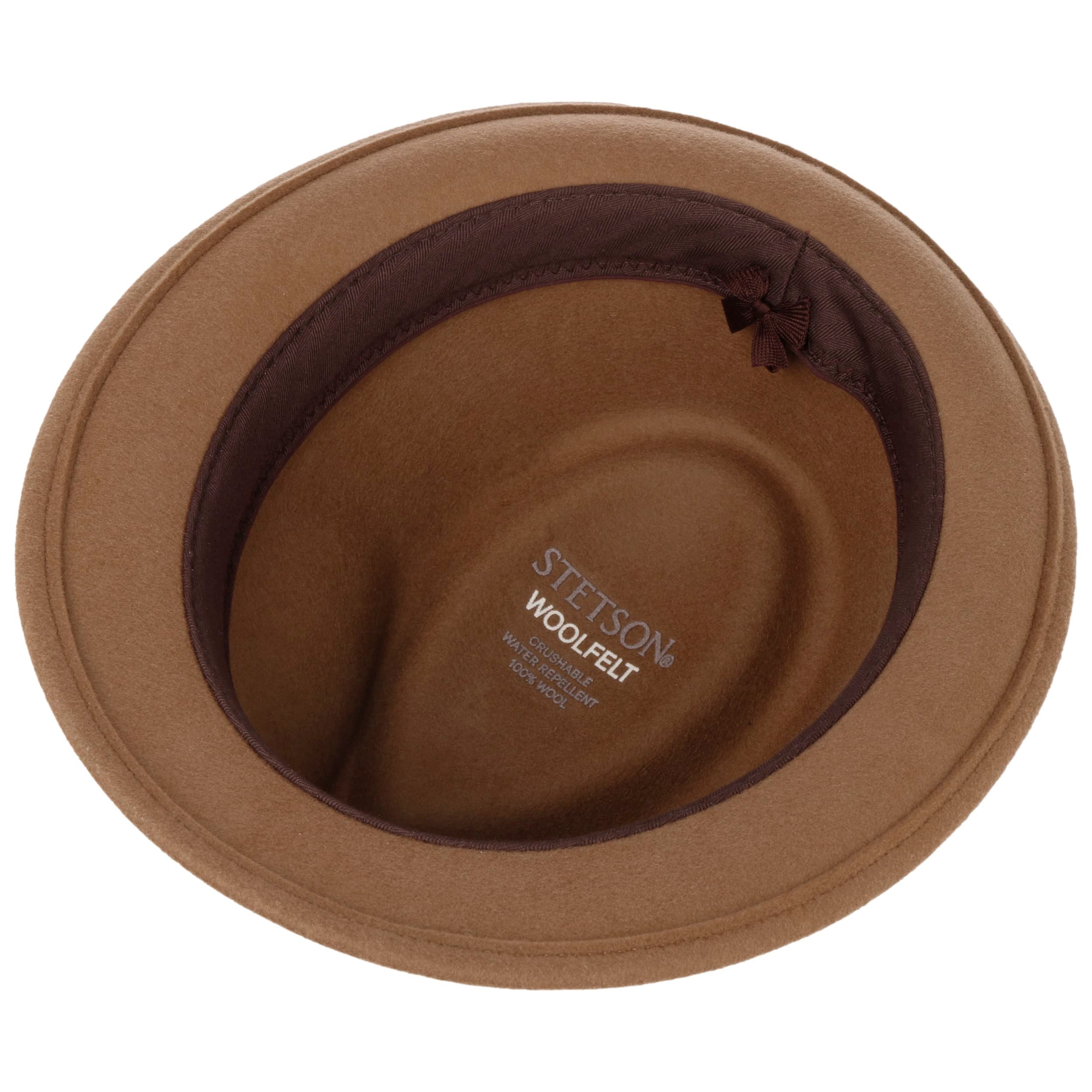 Cappello Trilby In Feltro Di Lana Marrone – Fatto A Mano In Italia, Taglia 60 Cm, Elegante E Modellabile