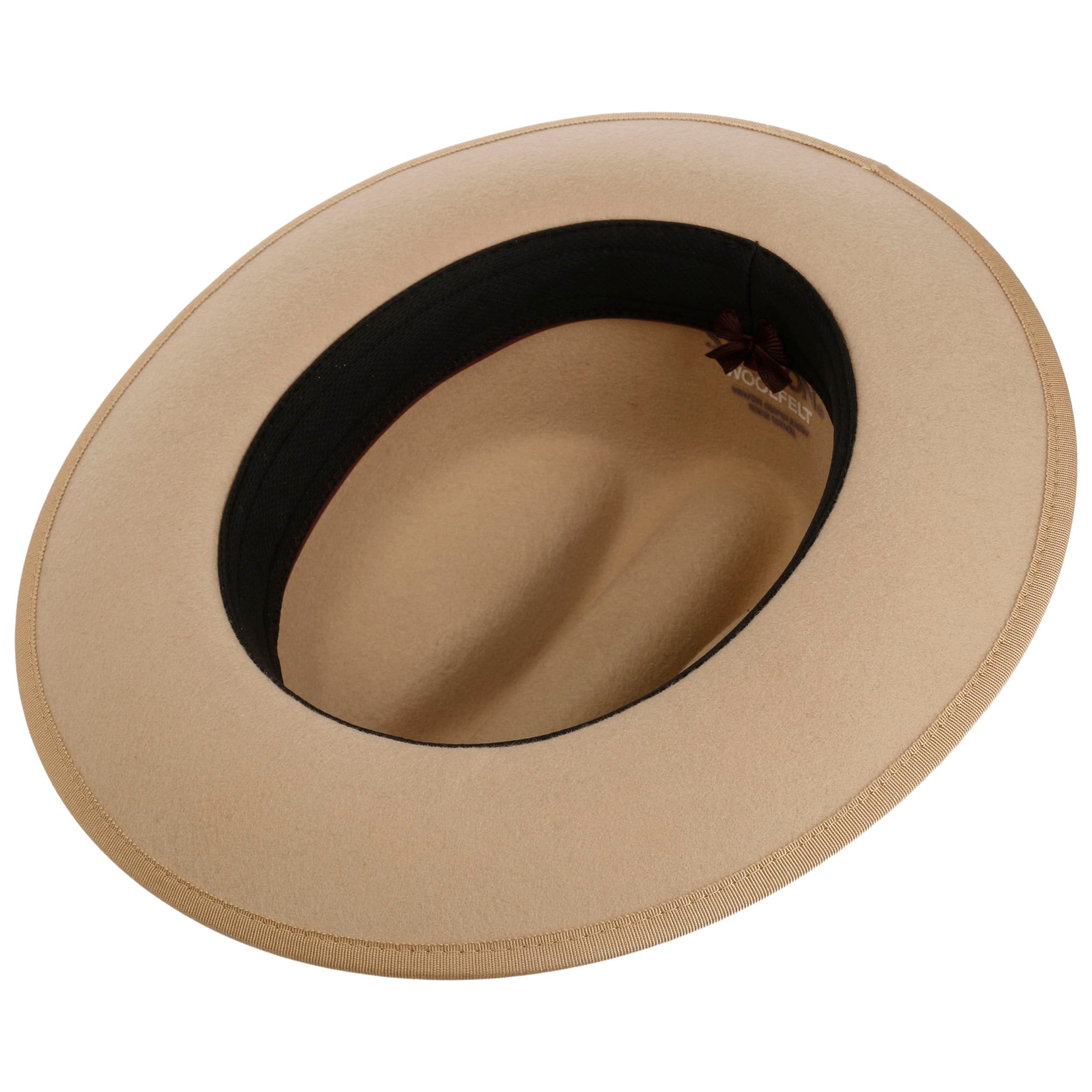 LIERYS Cappello Arrotolabile Apennin Uomo - Made In Italy Vacanza Di Feltro Outdoor Con Fascia Pelle Estate Inverno 57 Cm Antracite 116040298
