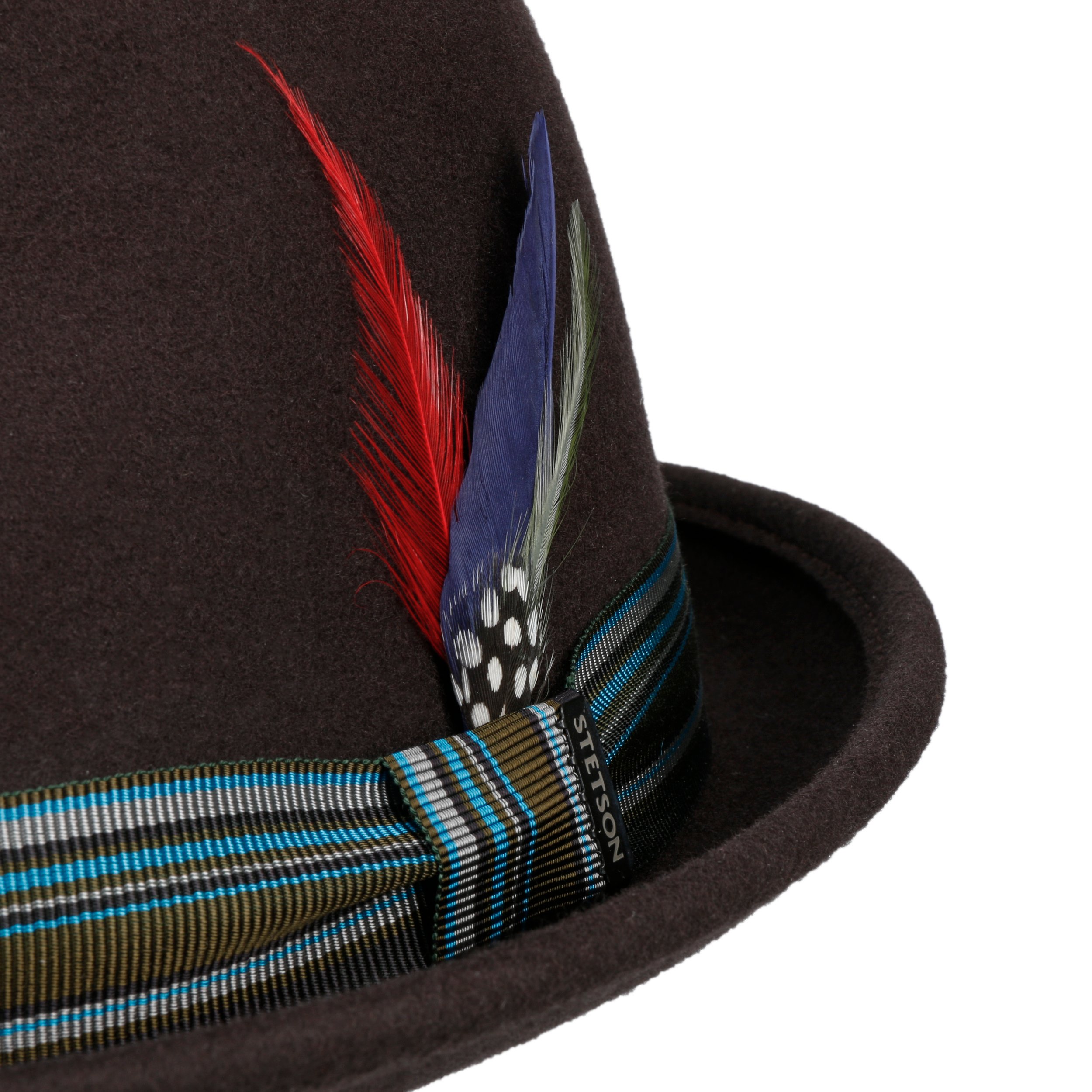 LIERYS Cappello Boater di Feltro Donna/Uomo - Made in Italy Lana con