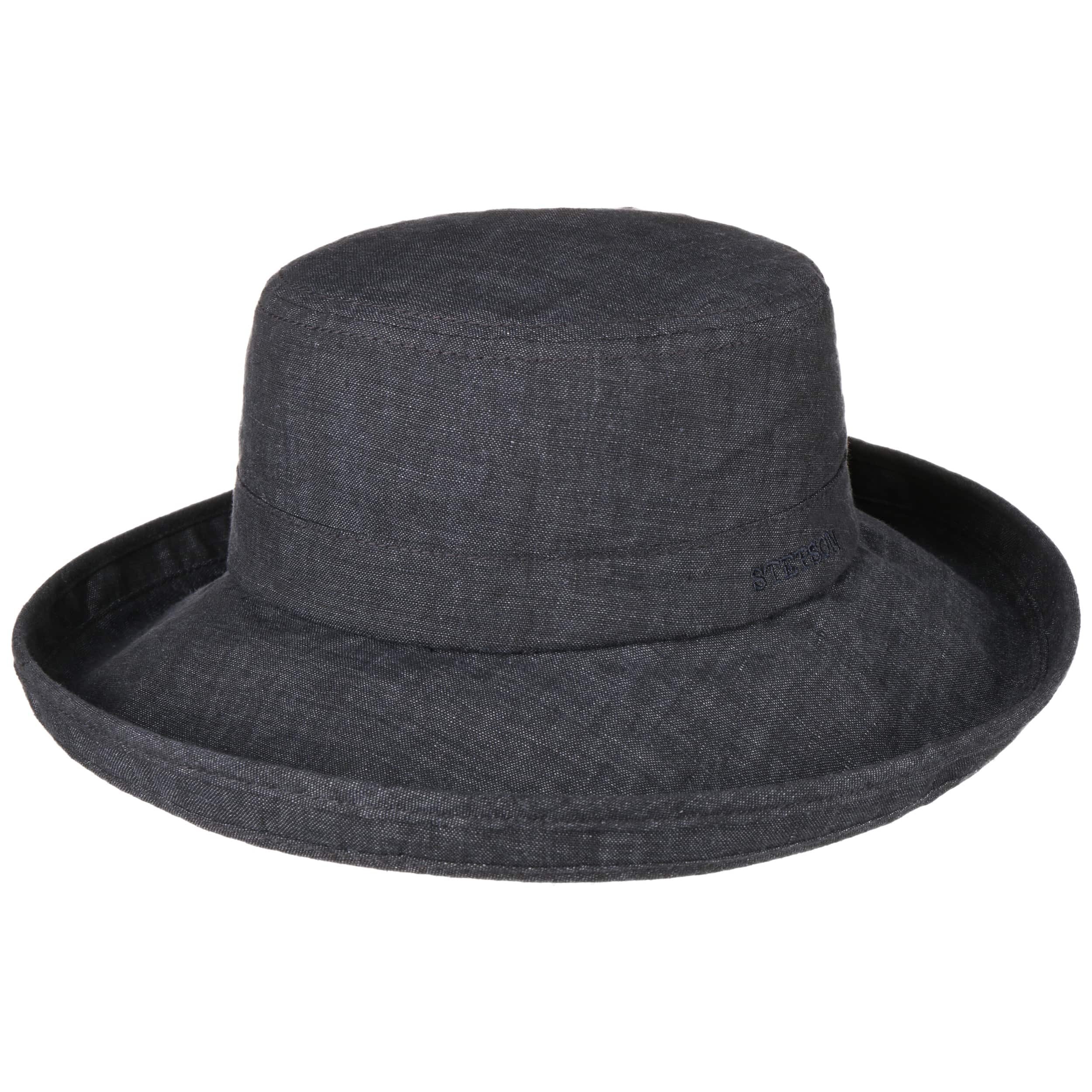 Stetson Cappello In Lino Lonoke Donna - Cappello Da Sole A Tesa Larga, Con Fodera, Protezione UV 40+