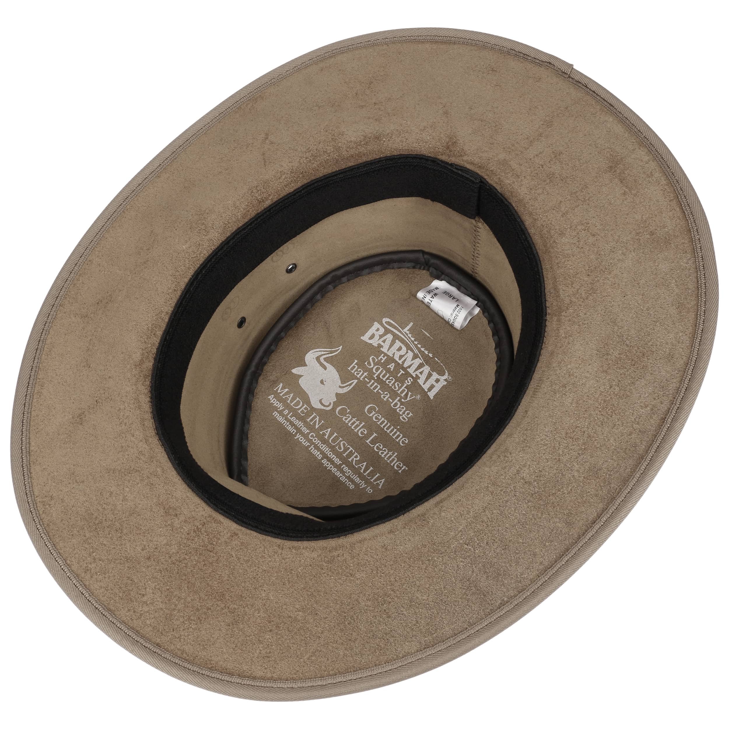 Barmah 1018H-MEDIUM Cappello Unisex 'Kangaroo' Marrone – Comprimibile, Impermeabile, Leggero (M 56-57 Cm)