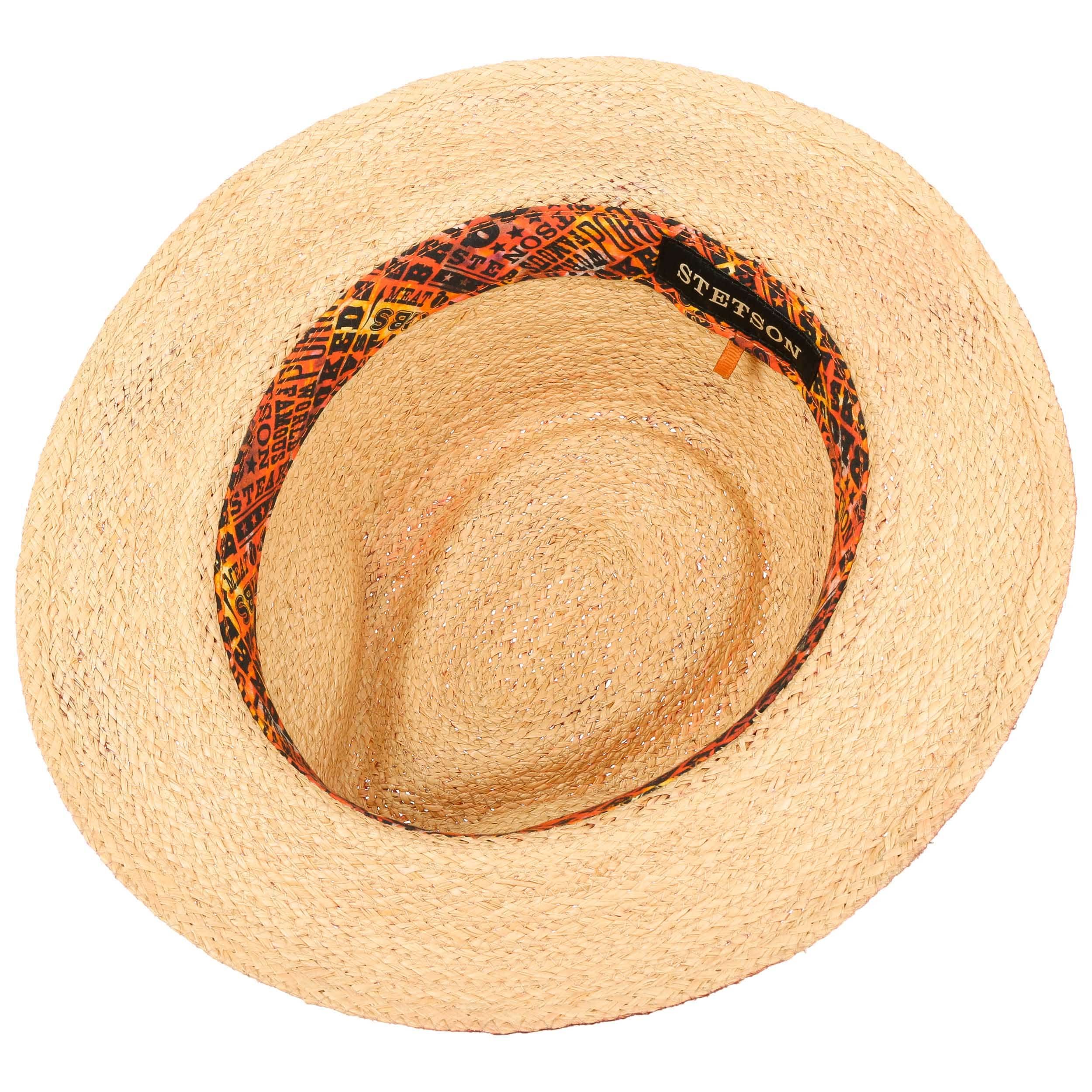 Stetson Littlefield Cappello Panama Traveller In Raffia Crochet, Paglia