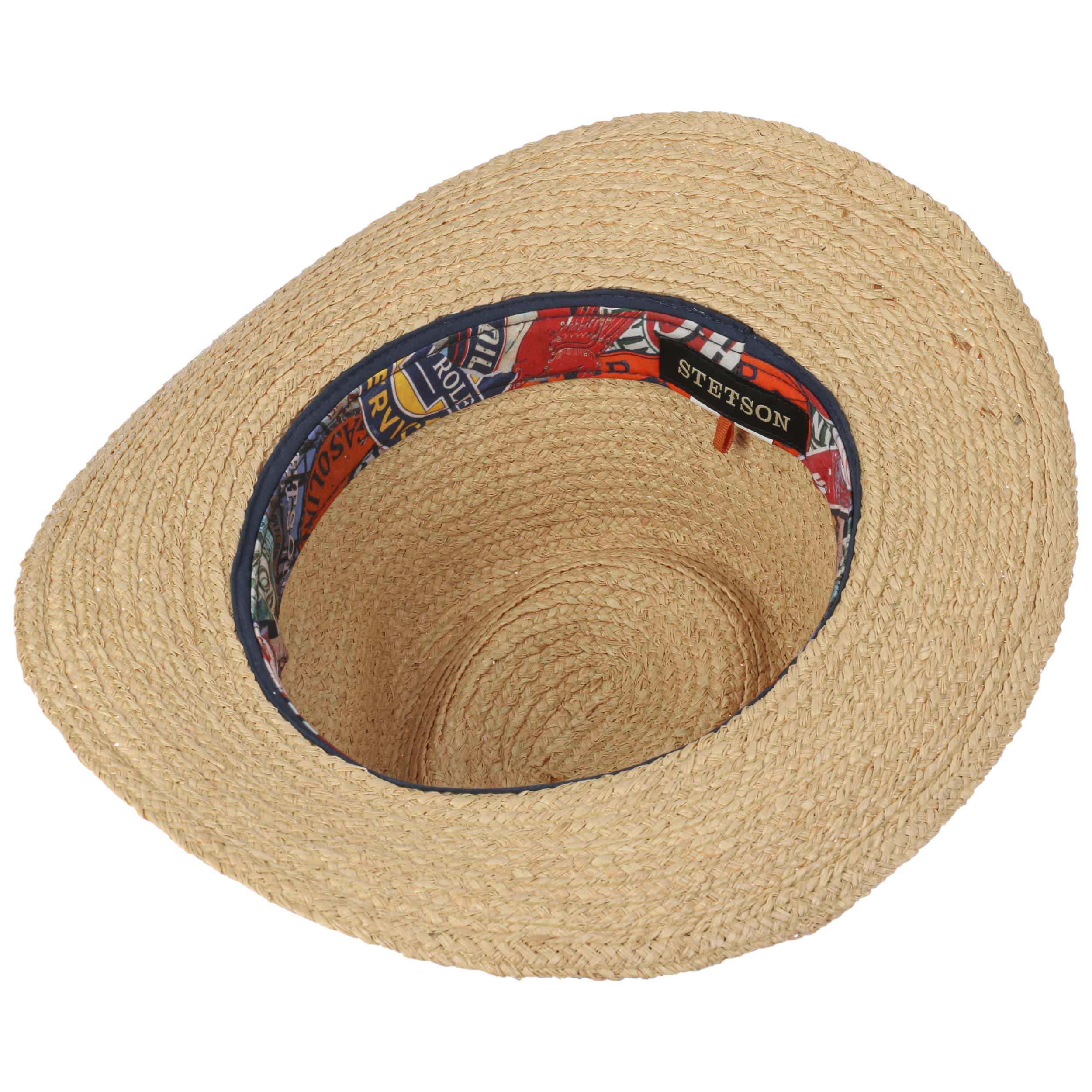Stetson Cappello in Rafia Brazoria Western Uomo/Donna - da Cowboy di Paglia Estate Primavera/Estate - S (54-55 cm) Natura