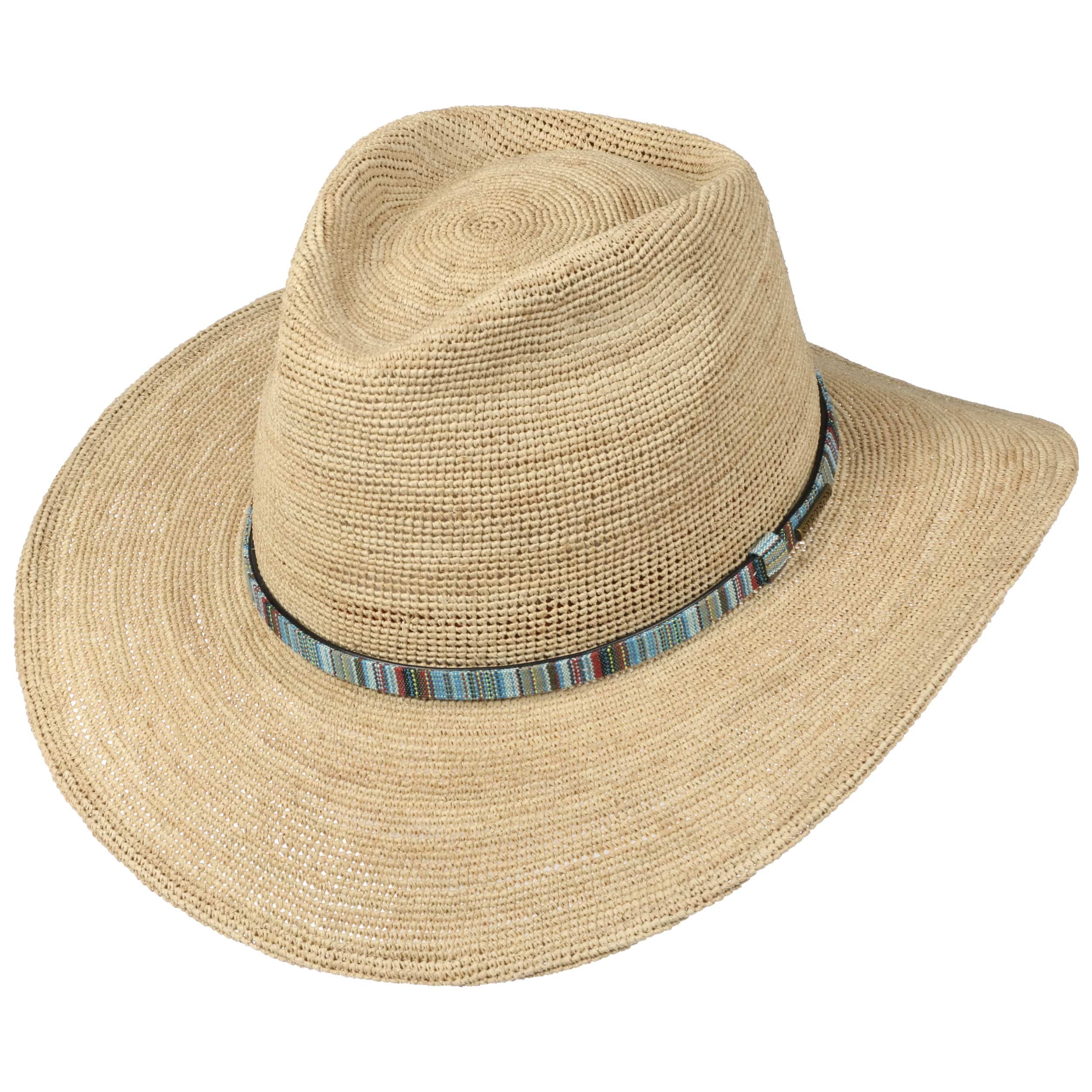 Stetson Cappello In Rafia Sondova Unisex - Cappello Di Paglia Da Sole Con Nastro Grosgrain, Protezione Estiva, Falda 5cm