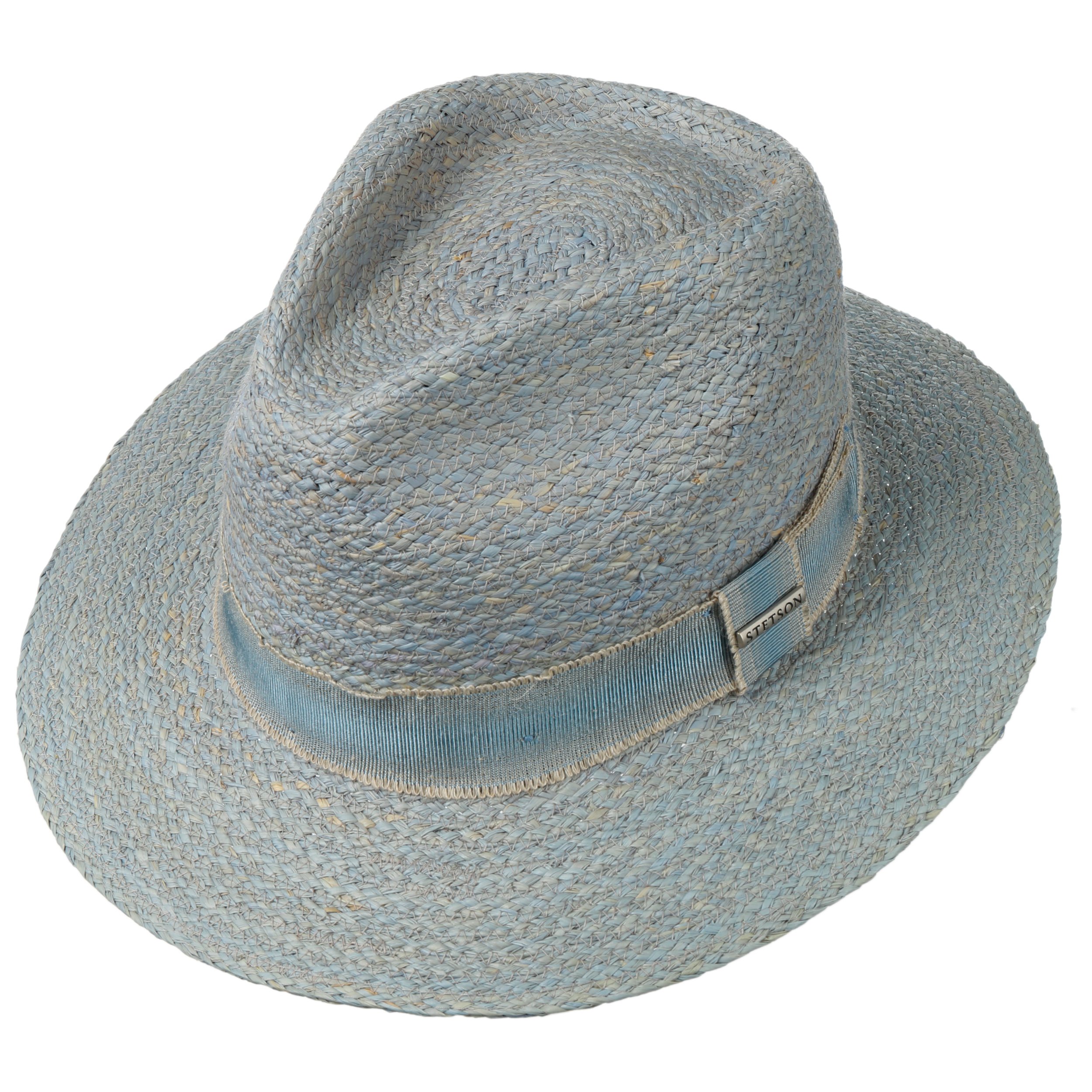 CAPPELLISHOP Fair Oaks Western Cappello da Cowboy Paglia Rafia Fascia in Pelle Unisex Primavera Estate