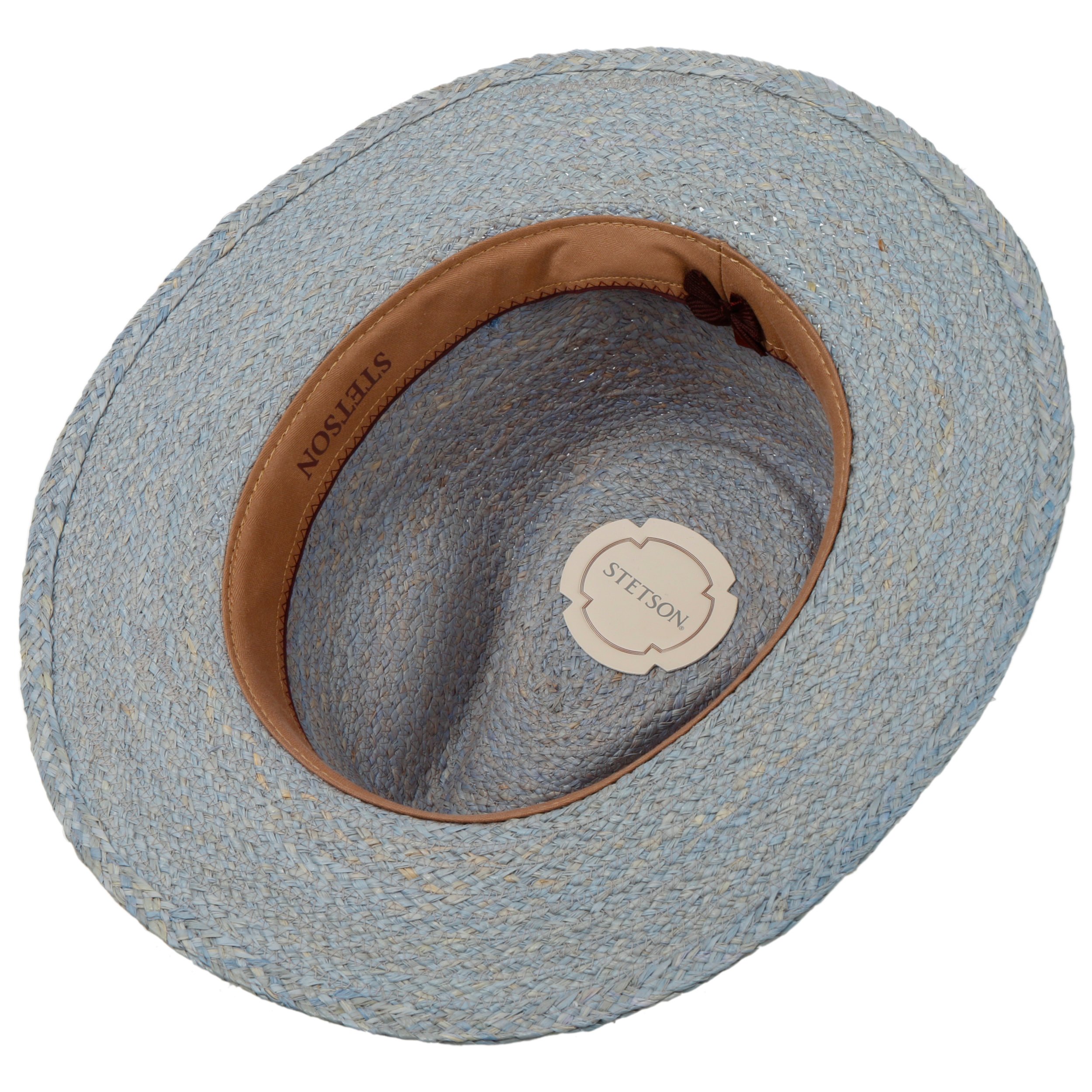 Cappello Paglia Uomo Stetson Cappello In Rafia Littlefield Donna/Uomo - Traveller Paglia Estivo Con Nastro Grosgrain Primavera/Estate Estate - S (54-55 Cm) Natura Cappello Estivo Uomo