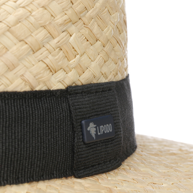 Cappello Di Paglia Lipodo Acapulco - Made In Italy, Con Nastro Grosgrain, Unisex - Foto 3
