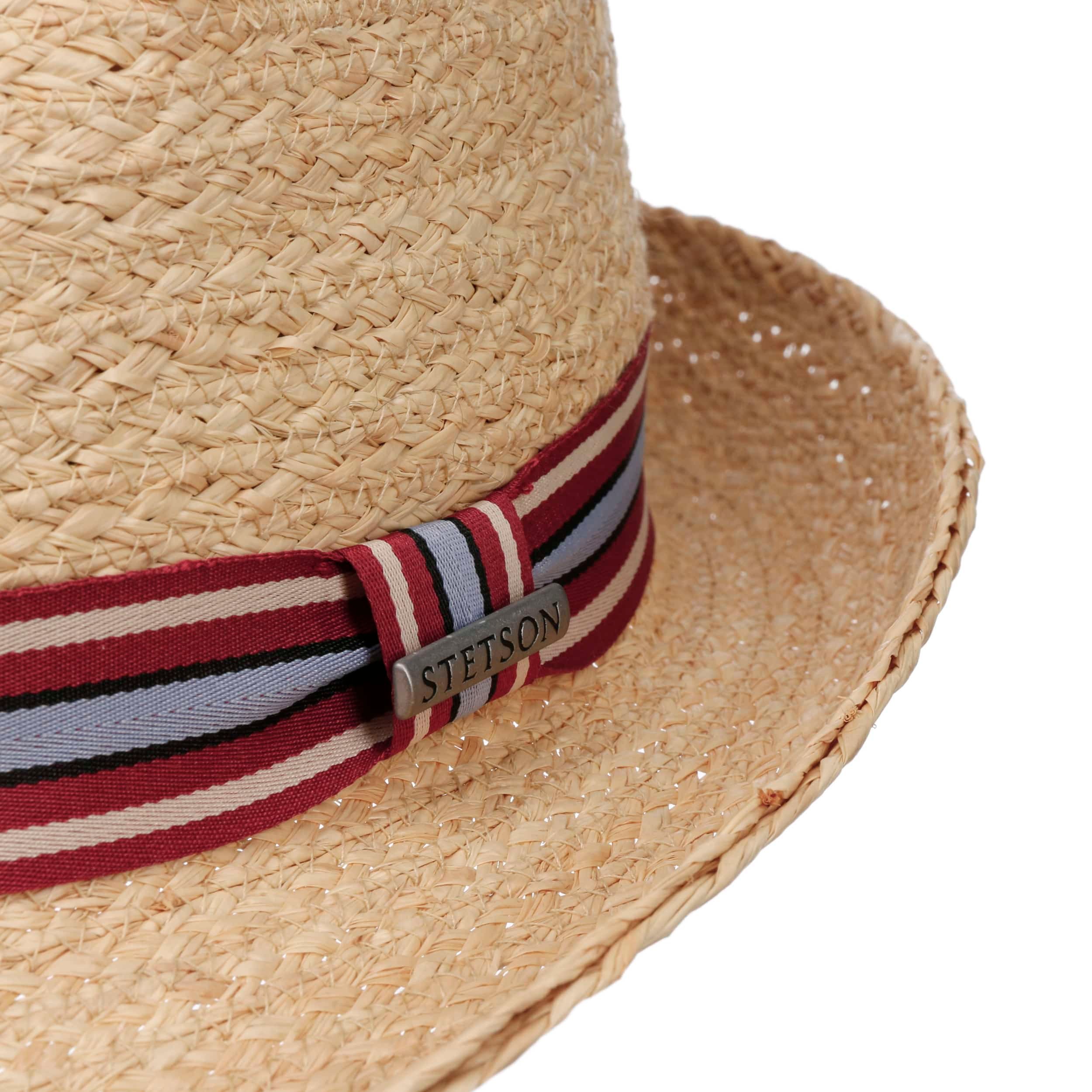 LIPODO Cappello di Paglia Airy Trilby Donna/Uomo - Made in Italy Estivo