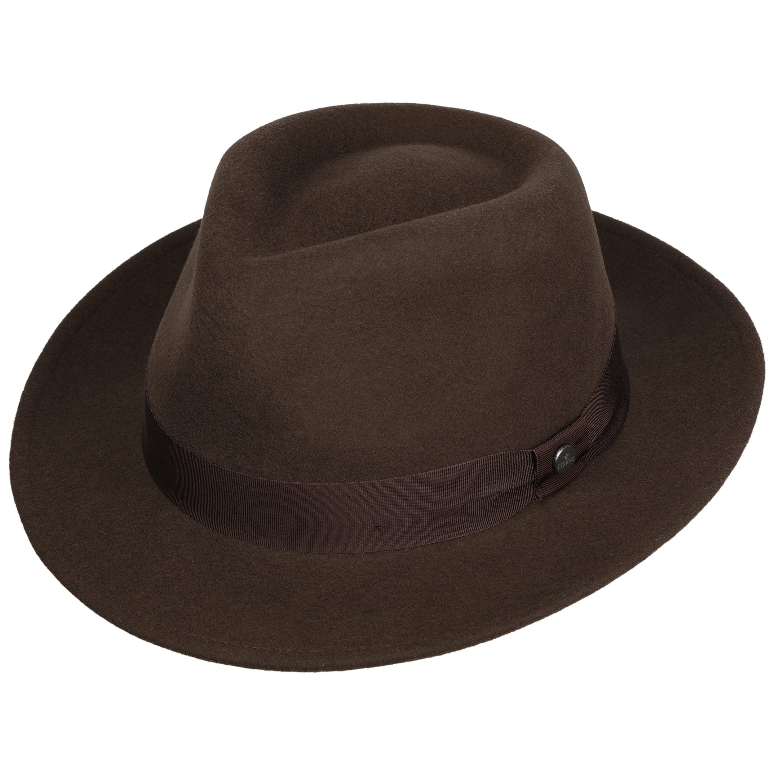Chapeau Femme En Felt De Laine Venditti 02 - Marron - Marque Cappelleria Melegari - Neuf Étiqueté