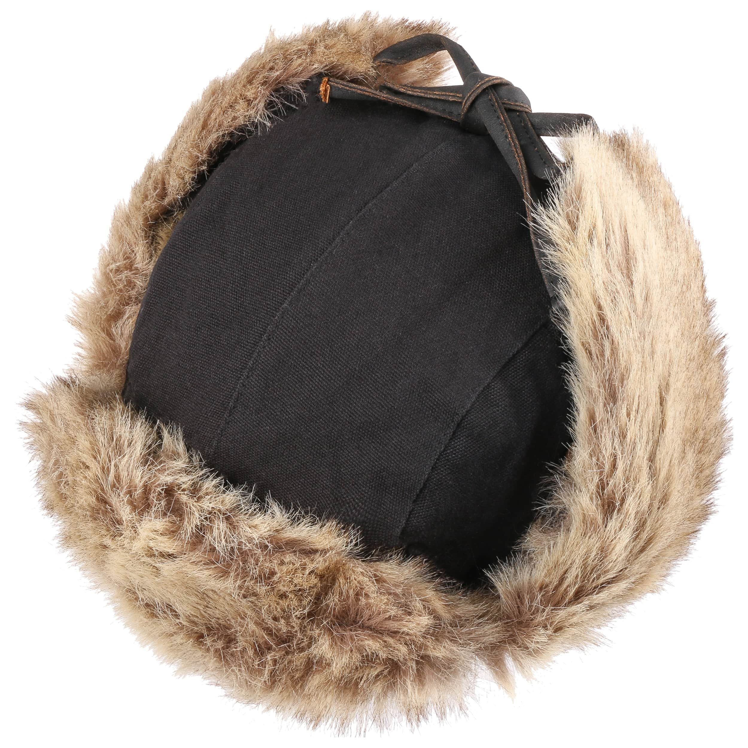 Thorness Cappello Aviatore Uomo - Nero - Con Paraorecchie Richiudibili - Fodera In Poliestere - Taglia Unica 57 Cm