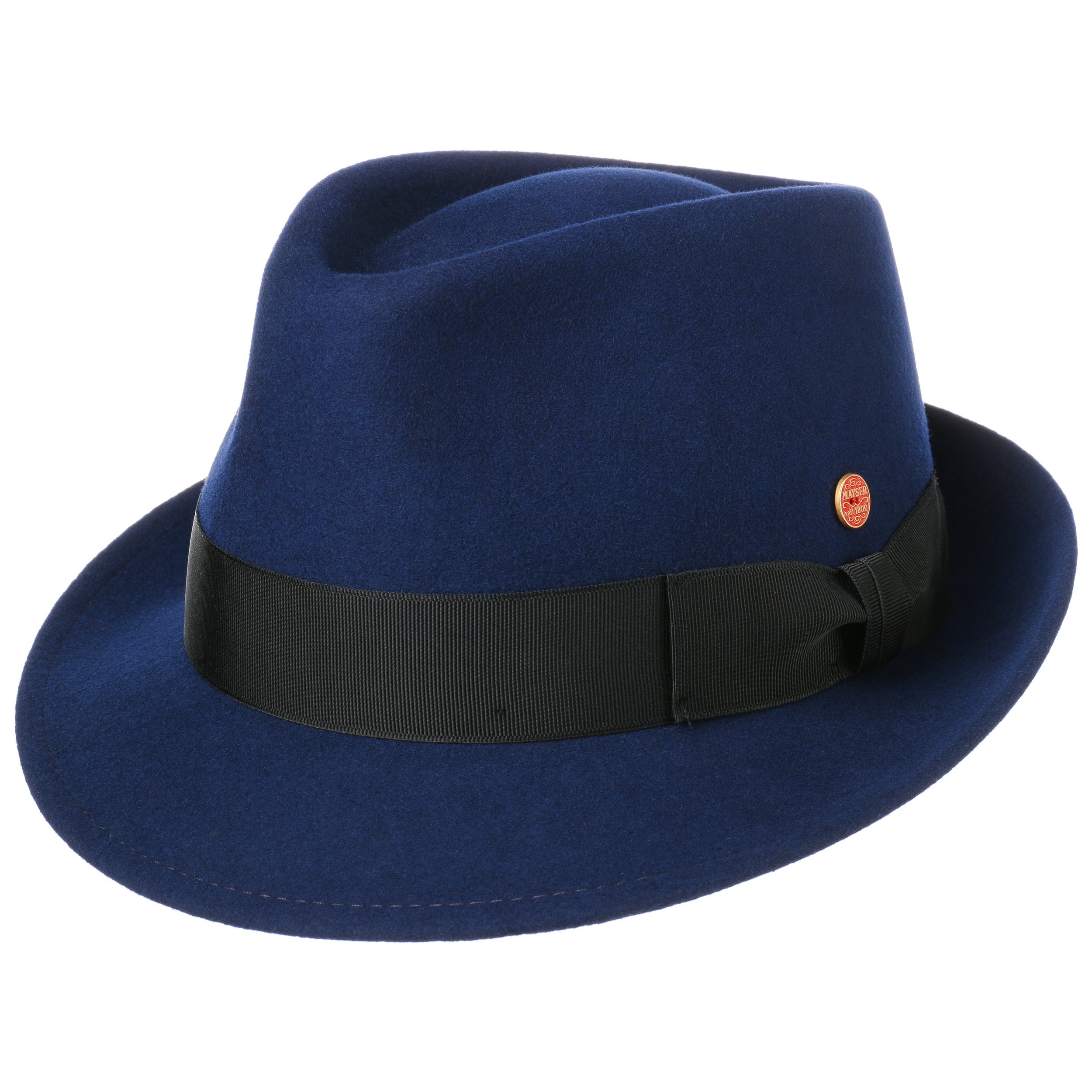 Classic Italy - Cappello Trilby Feltro Trilby - Size 52 cm - Bordeaux