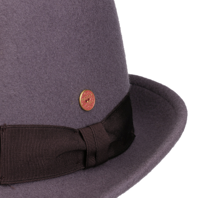 Big Size 100 Uomini% Feltro Di Lana Trilby Di Fedora Per Gentleman Tesa Larga Cloche Cap Paglia Nero, 56-58cm - Foto 3