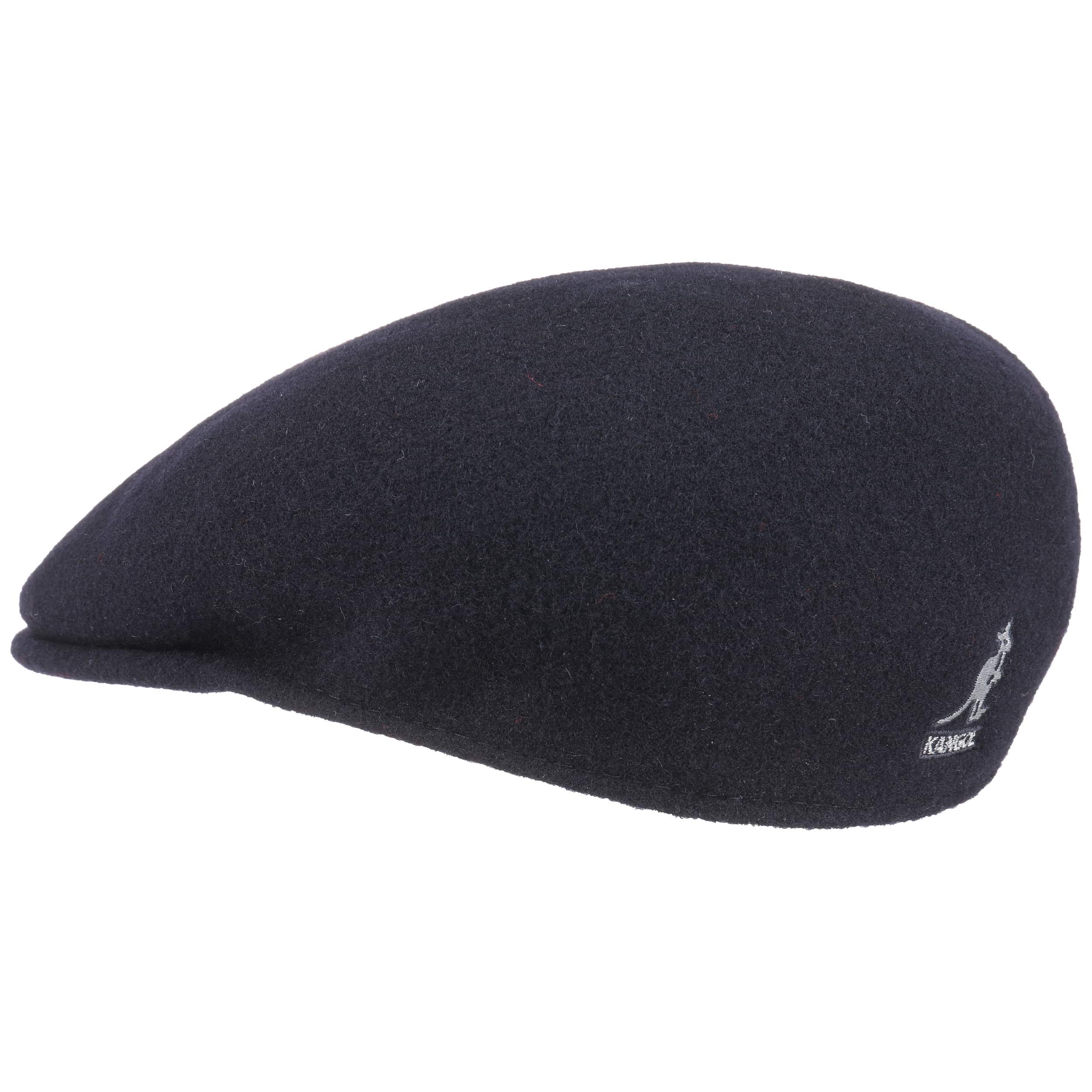 Kangol Berretto Piatto 504-s BLU MELANGE PEPE Uomo Cappuccio Berretto Visiera Cap