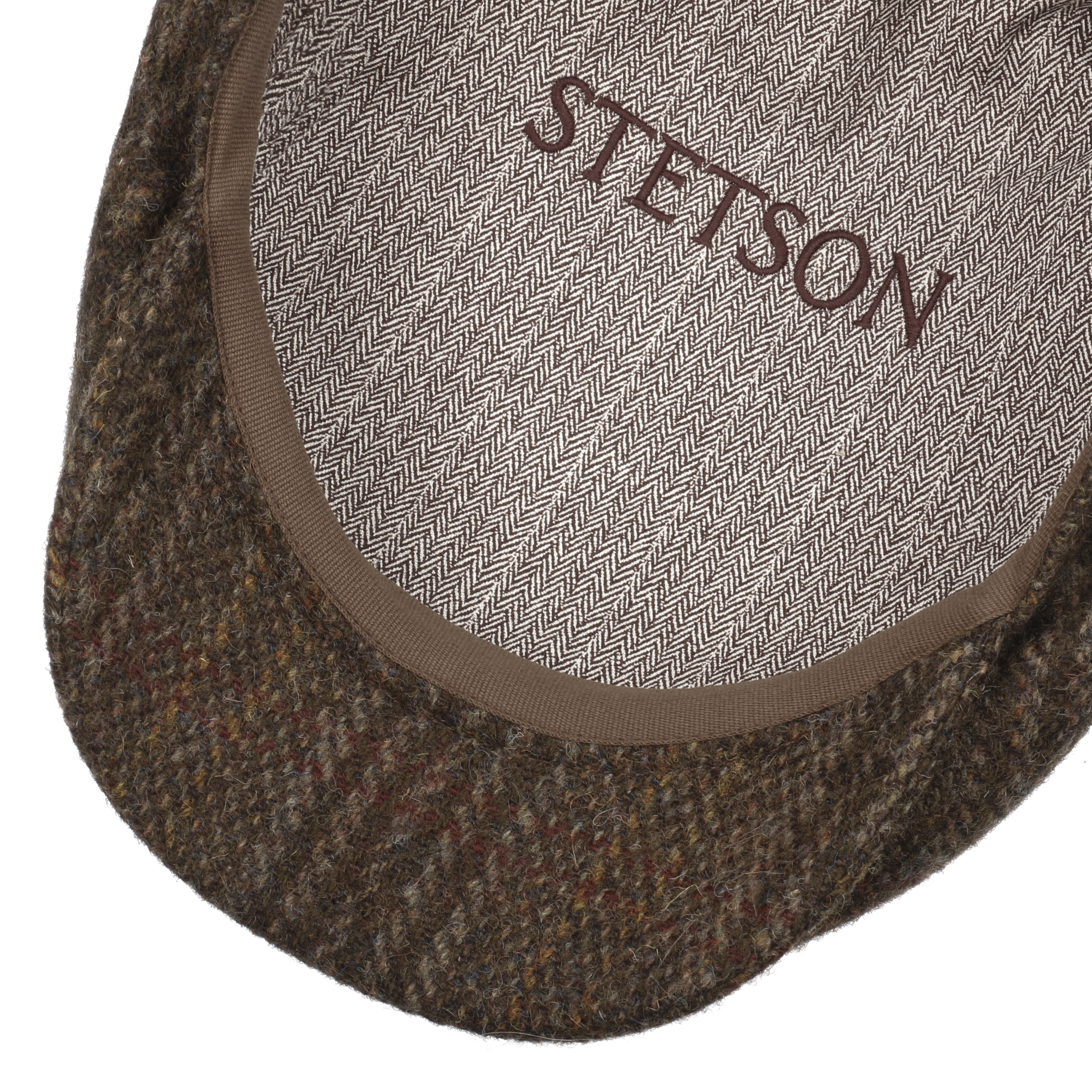Stetson Burnet Harris Tweed Flat Cap Men - Made In The EU