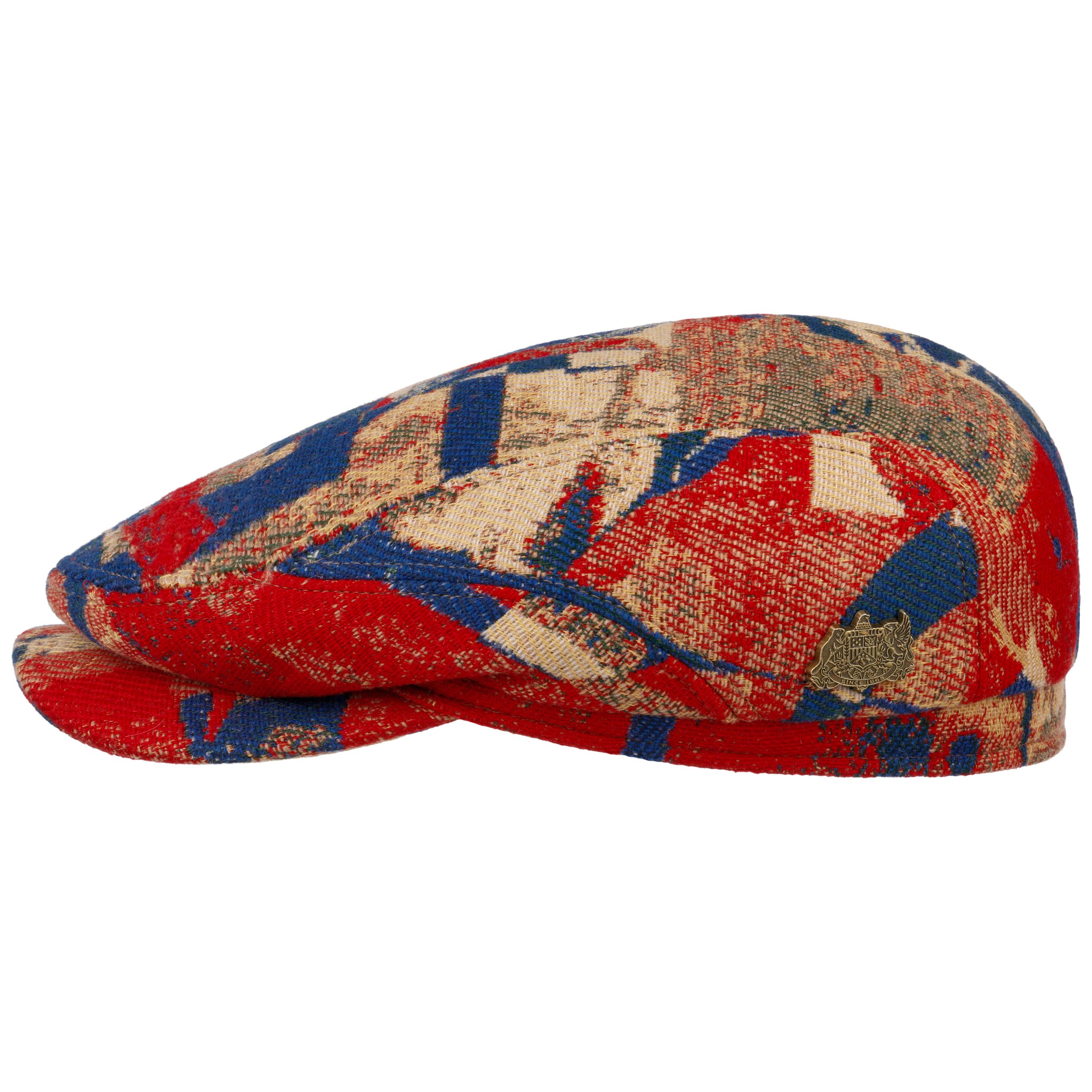 Stetson Coppola Jacquard Driver Uomo - Made In EU - Tessuto Quadretti, Visiera, Protezione UV 40+ - 3