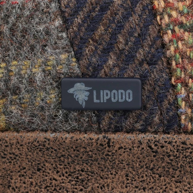 Lipodo Casquette City Bic Patchwork Homme - Gavroche Laine Made In Italy Avec Visière Et Doublure