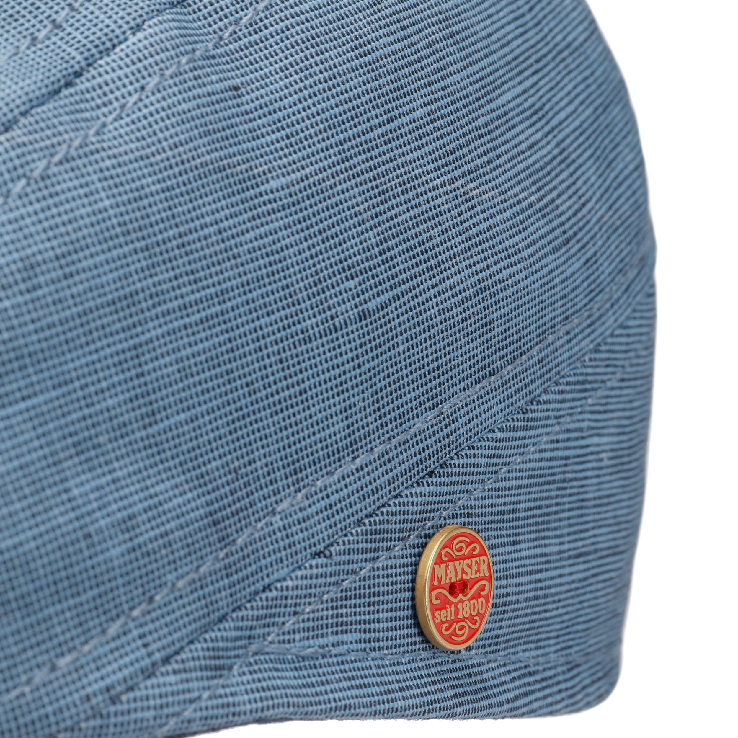 MAYSER Coppola Delian Protezione UV Uomo - Made In The EU Cappello Piatto Berretto Estivo Con Visiera Visiera Primavera Estate 58 Cm Beige 121069989