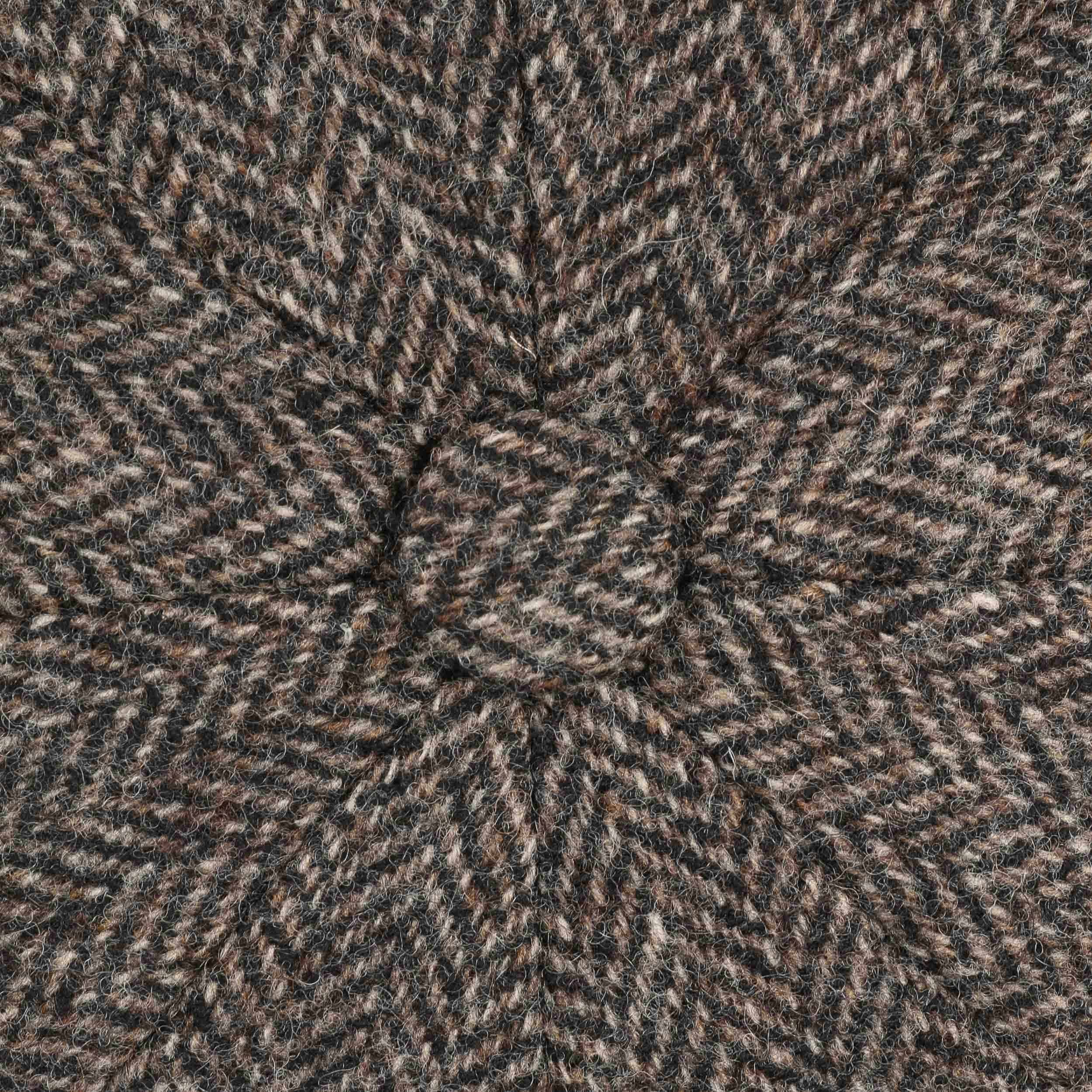 Stetson Coppola Hatteras Wool Herringbone Uomo - Made in The EU Cappello Piatto Cappellino Lana Invernale con Visiera, Fodera, Fodera Inverno Autunno /Inverno - 62 cm Marrone