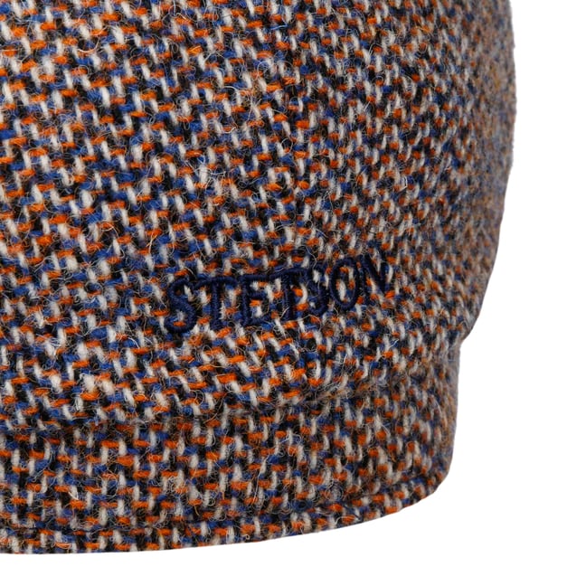 Stetson Coppola Hatteras Uni Cashmere Silk Uomo - Made in Germany Berretto Newsboy con Visiera, Fodera, Fodera Inverno Autunno/Inverno - 61 cm Blu