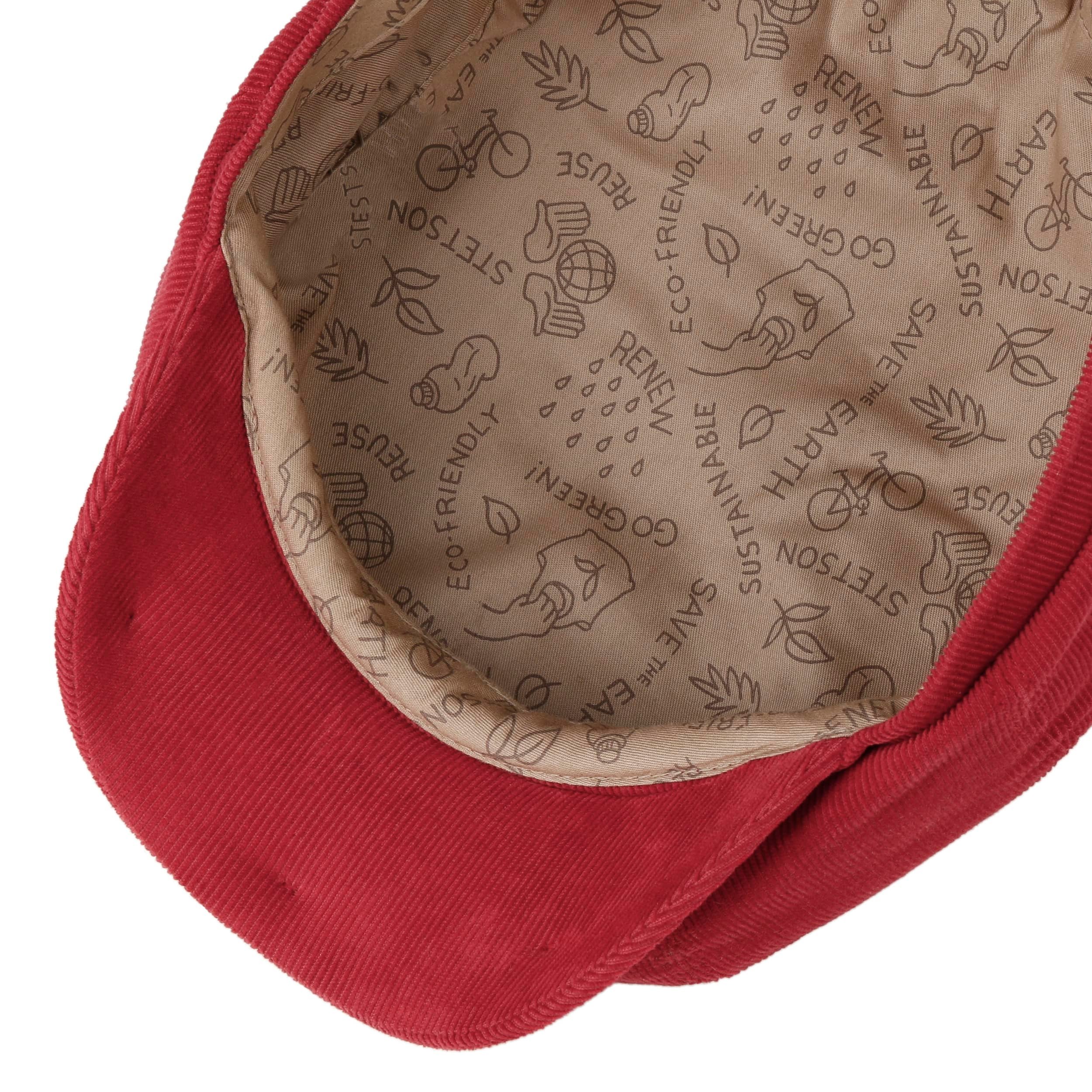 Coppola Stetson Hatteras In Corduroy - Berretto Piatto Con Visiera, Fodera In Cotone, Made In EU, Per Uomo, Autunno/Inverno