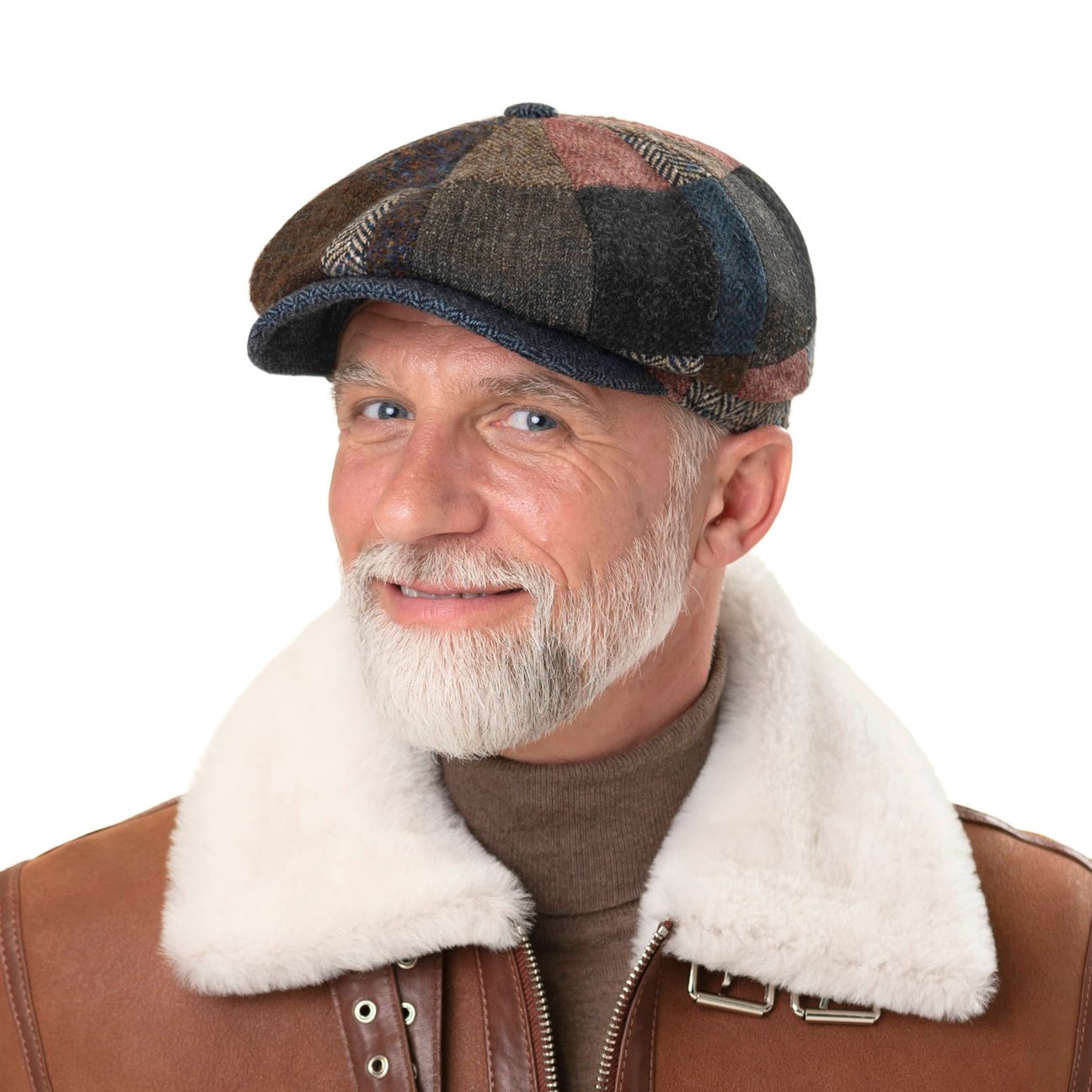 Coppola Stetson In Pelle Stetson Coppola Light Silk Ivy Uomo - Made In The EU Cappello Piatto Con Visiera, Fodera Estate Primavera/Estate - 55 Cm Antracite Stetson Outlet - 2