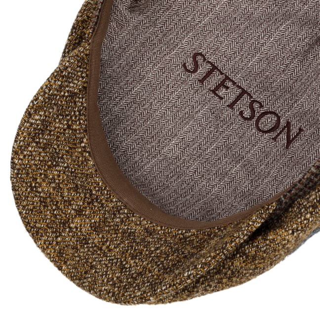 Stetson Coppola Lindaco Driver Donna/Uomo - Made In The EU Cappello Piatto Con Visiera, Fodera Estate Primavera/Estate - S (54-55 Cm) Bianco-Blu