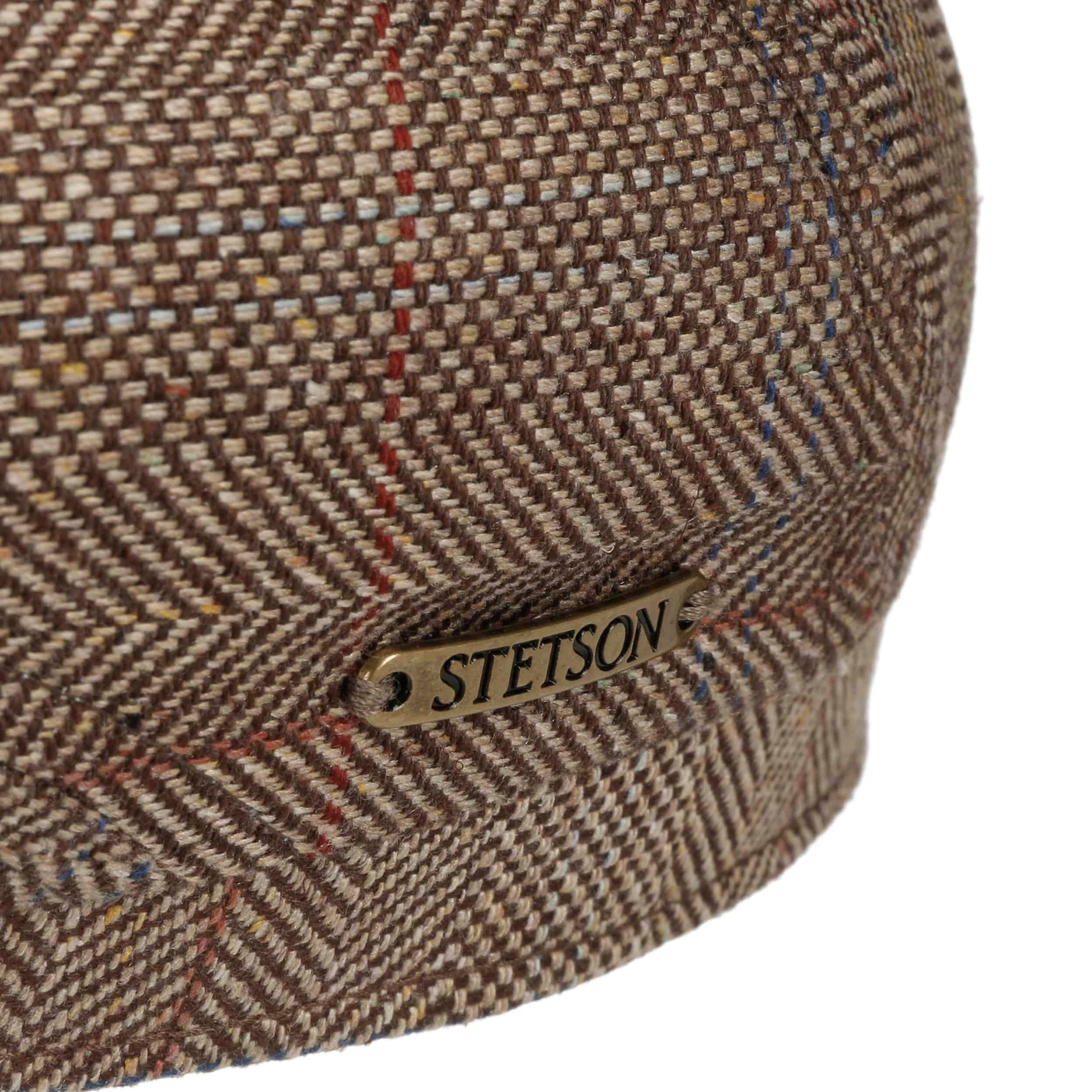 Coppola Stetson Pascoli Driver Uomo - Berretto Piatto In Seta Con Visiera - Made In EU - Protezione UV 40, Fodera In Cotone, Ideale Per Primavera/Estate