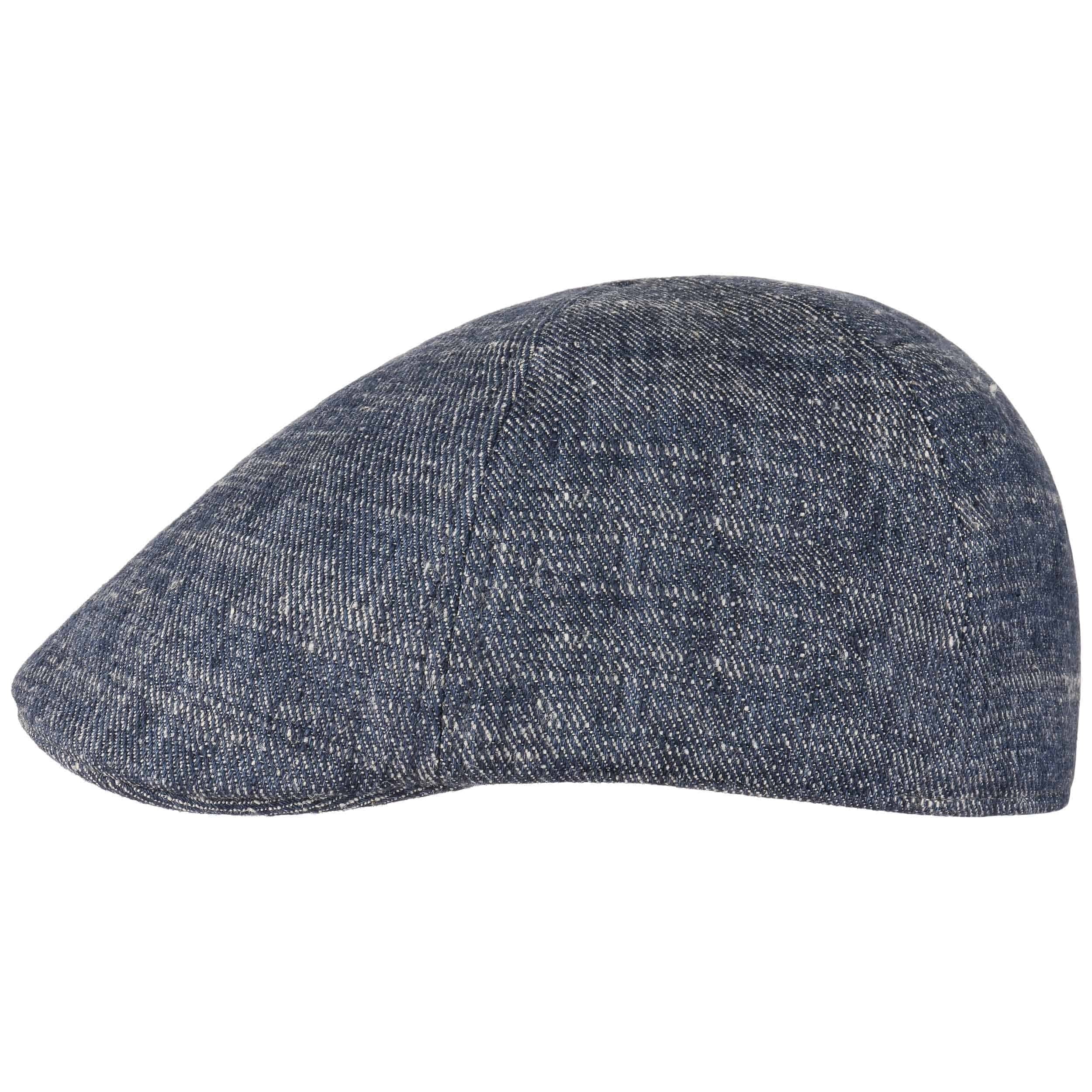 Stetson Coppola Texas Cotton Jersey Uomo - Made in The EU cap Cappello Piatto con Visiera Estate Primavera/Estate - S (54-55 cm) Blu Scuro
