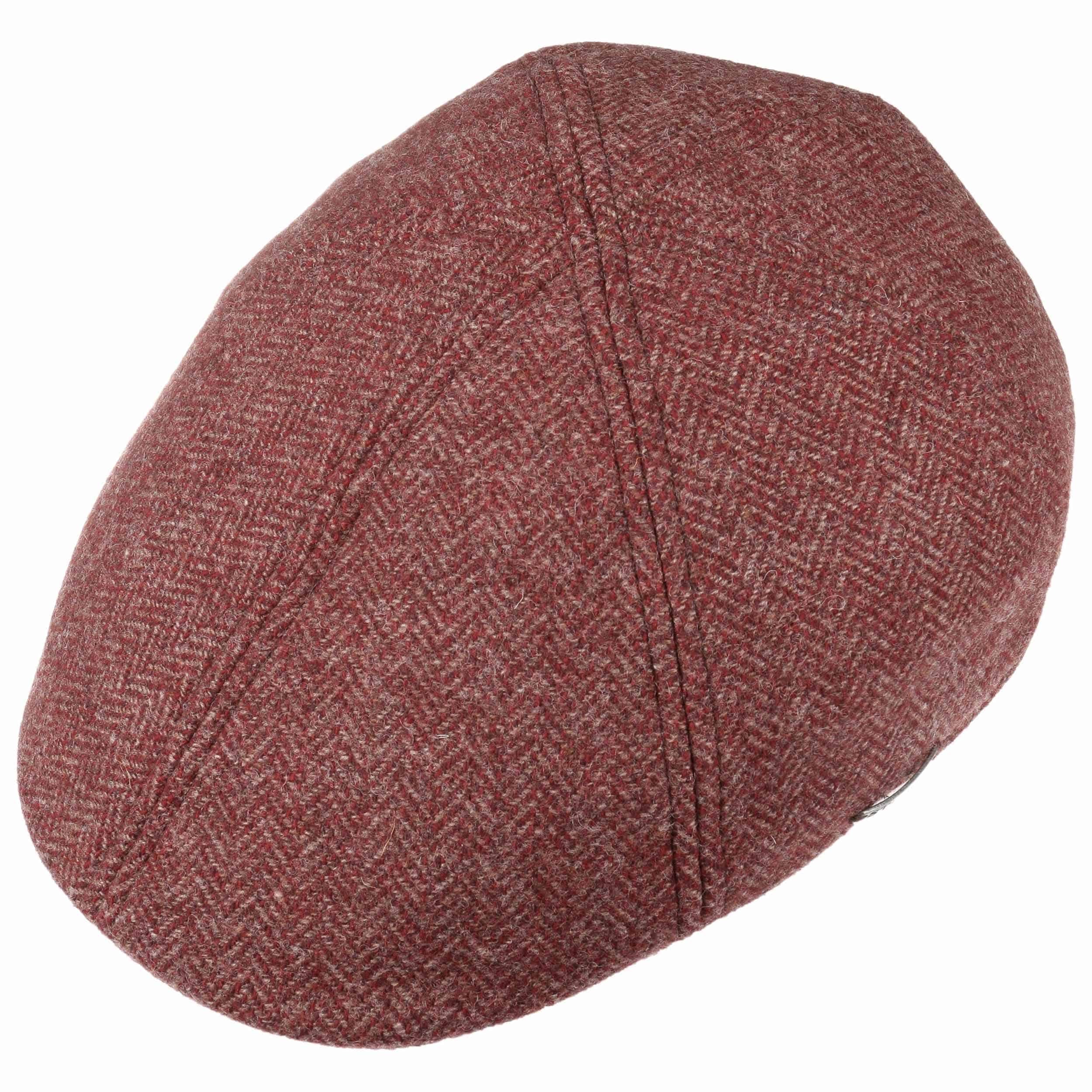 Berretto Piatto Stetson Texas Clarson Patchwork Per Uomo - In Lino, Lana E Cotone - Made In EU - Con Visiera E Fodera