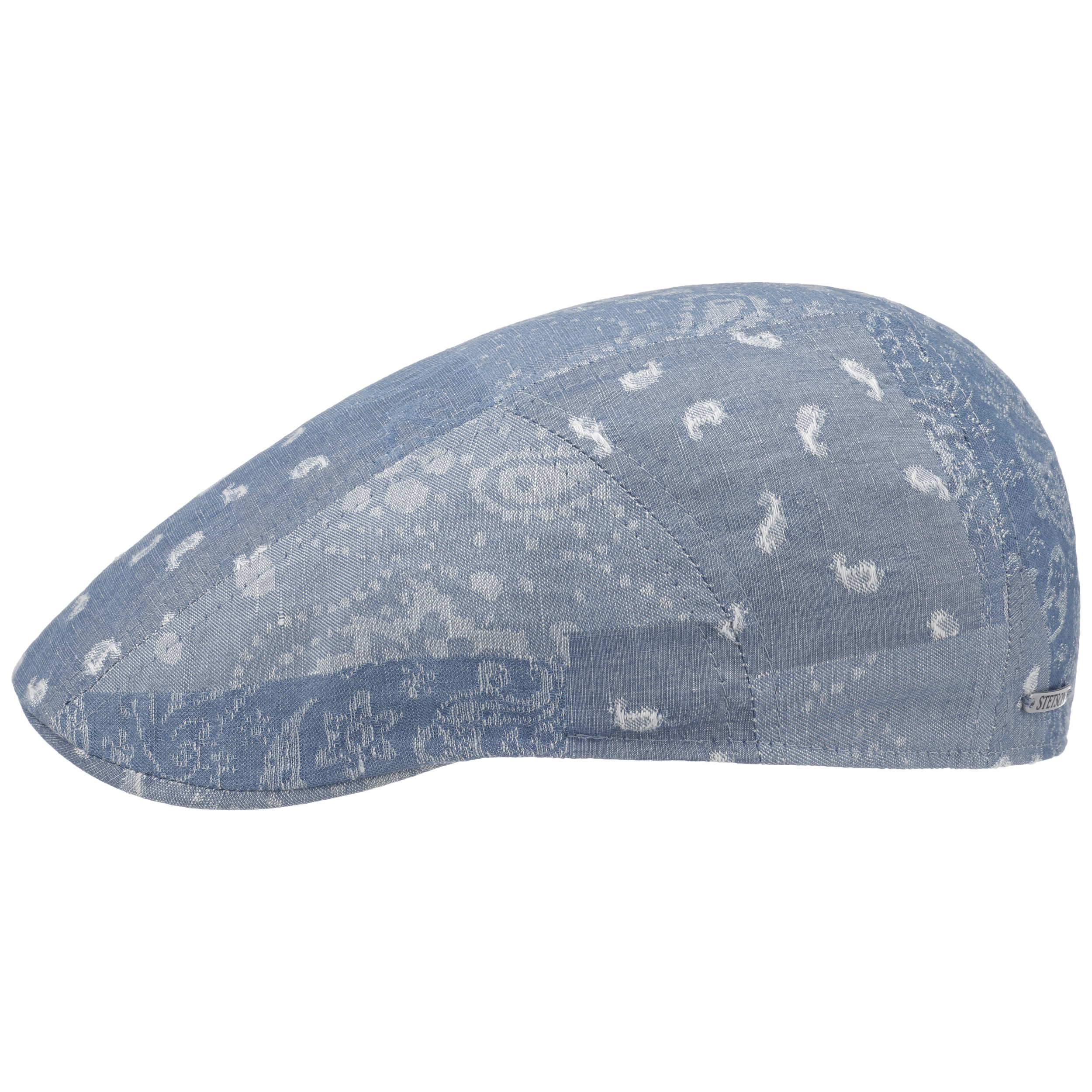 Stetson Coppola Waterdrop Donna - Cappello Piatto In Cotone E Lino Con Visiera, Protezione UV 40+, Made In EU, Colore Naturale - 2