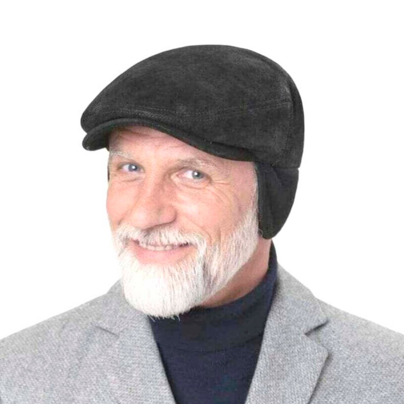 Berretto Stetson In Pelle Di Maiale Con Paraorecchie - Coppola Calda Per L'inverno, Made In EU
