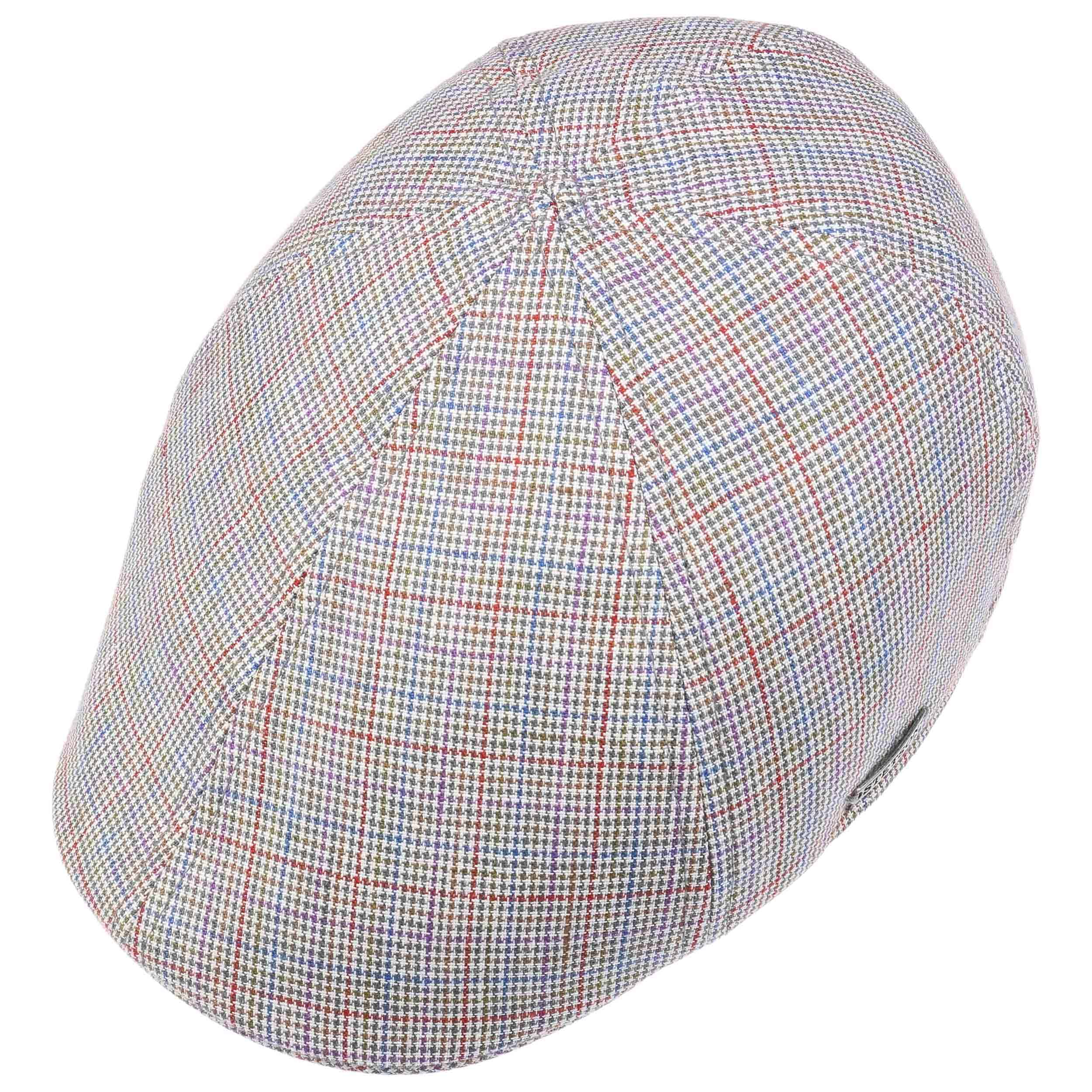 Coppola Stetson In Lino Uomo - Motivo Check Colorato, Made In Germany | Berretto Con Visiera - Foto 6