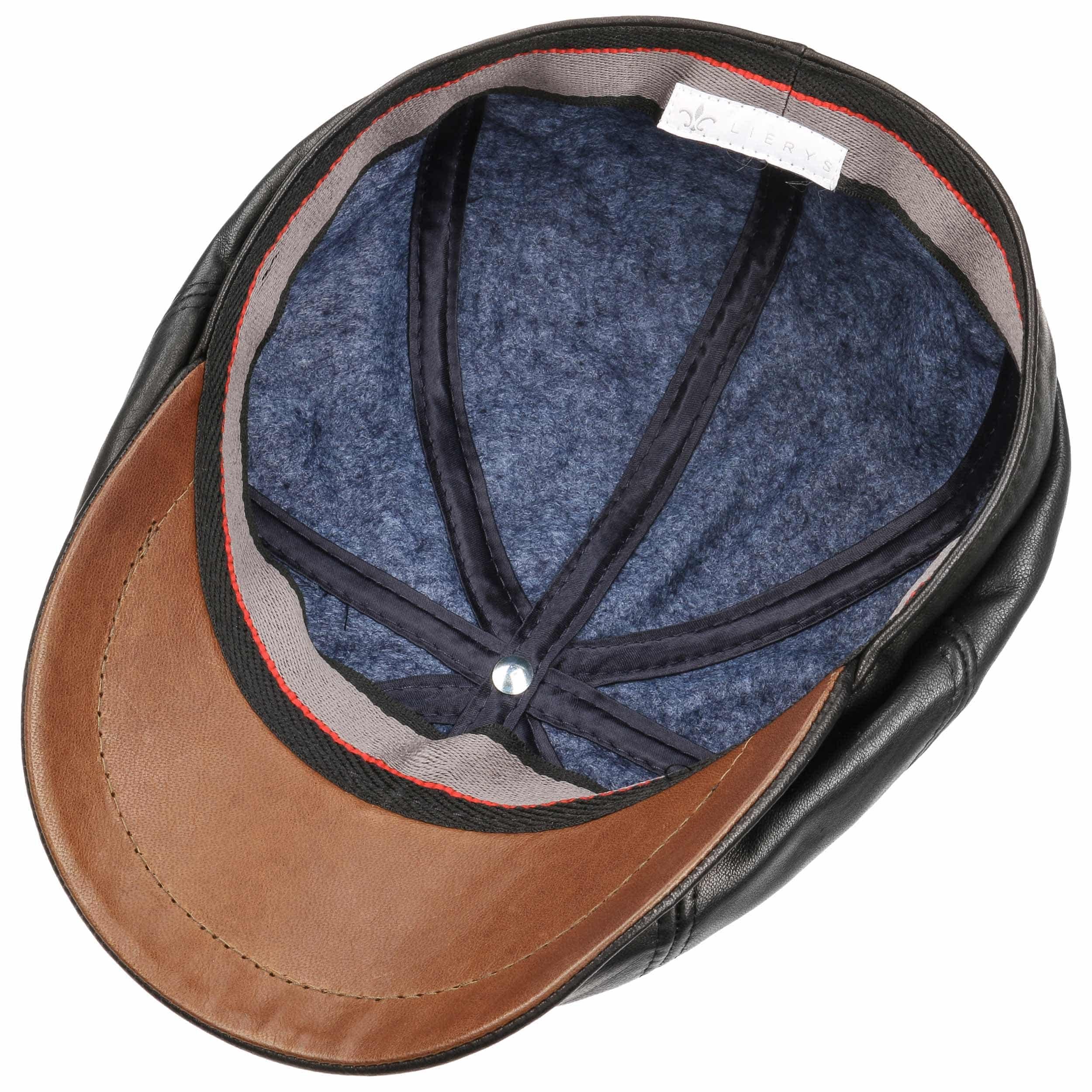 Cappello Piatto Con Visiera E Fodera Coppola Cotone Viscosa - 5