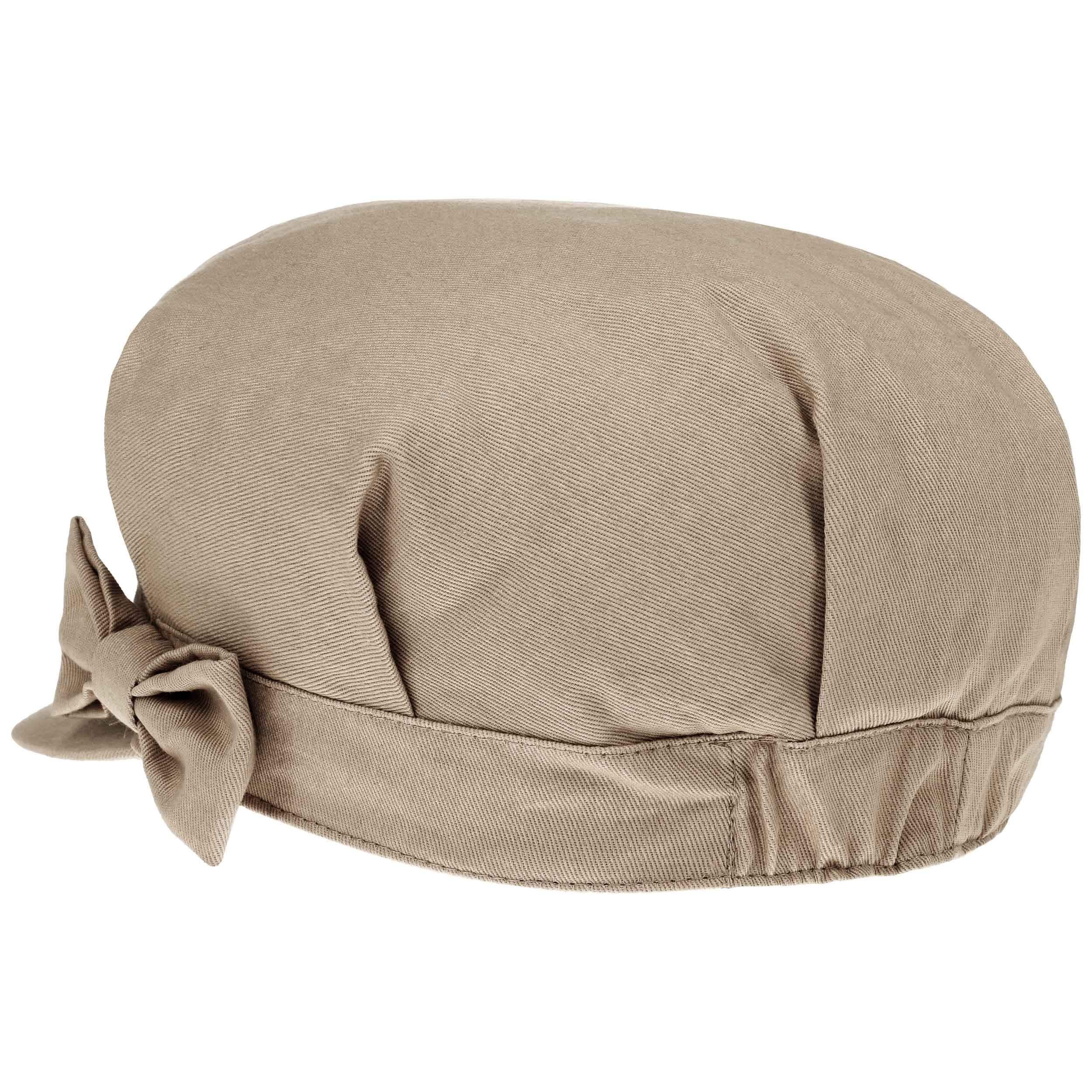 Cappello Newsboy Donna Con Fiocco Laterale, Estivo In Cotone, Taglia Unica