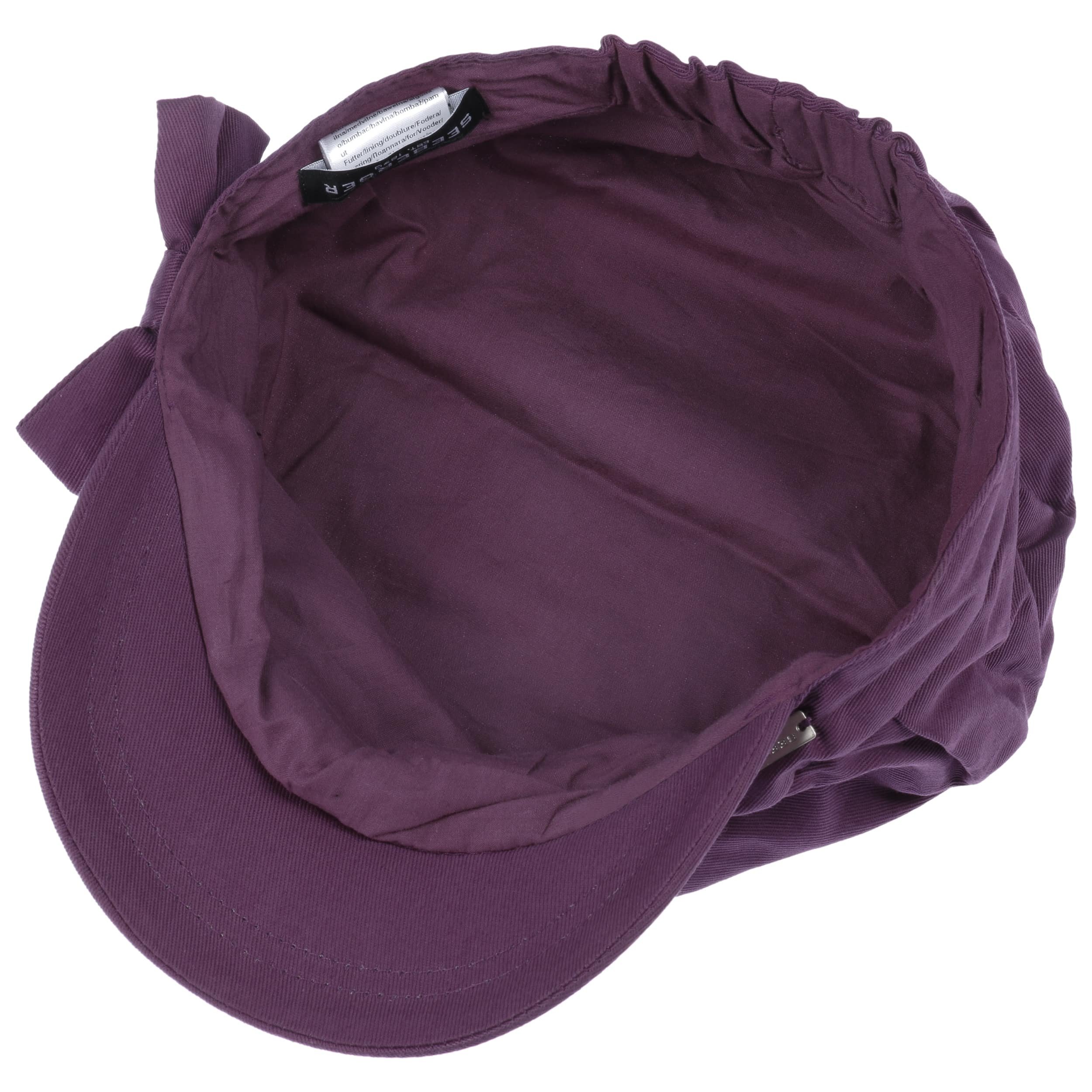 Seeberger Berretto Antipioggia Twotone Newsboy Donna - Cappello Con Visiera, Fodera In Cotone, Taglia Unica (56-58 Cm) - 2