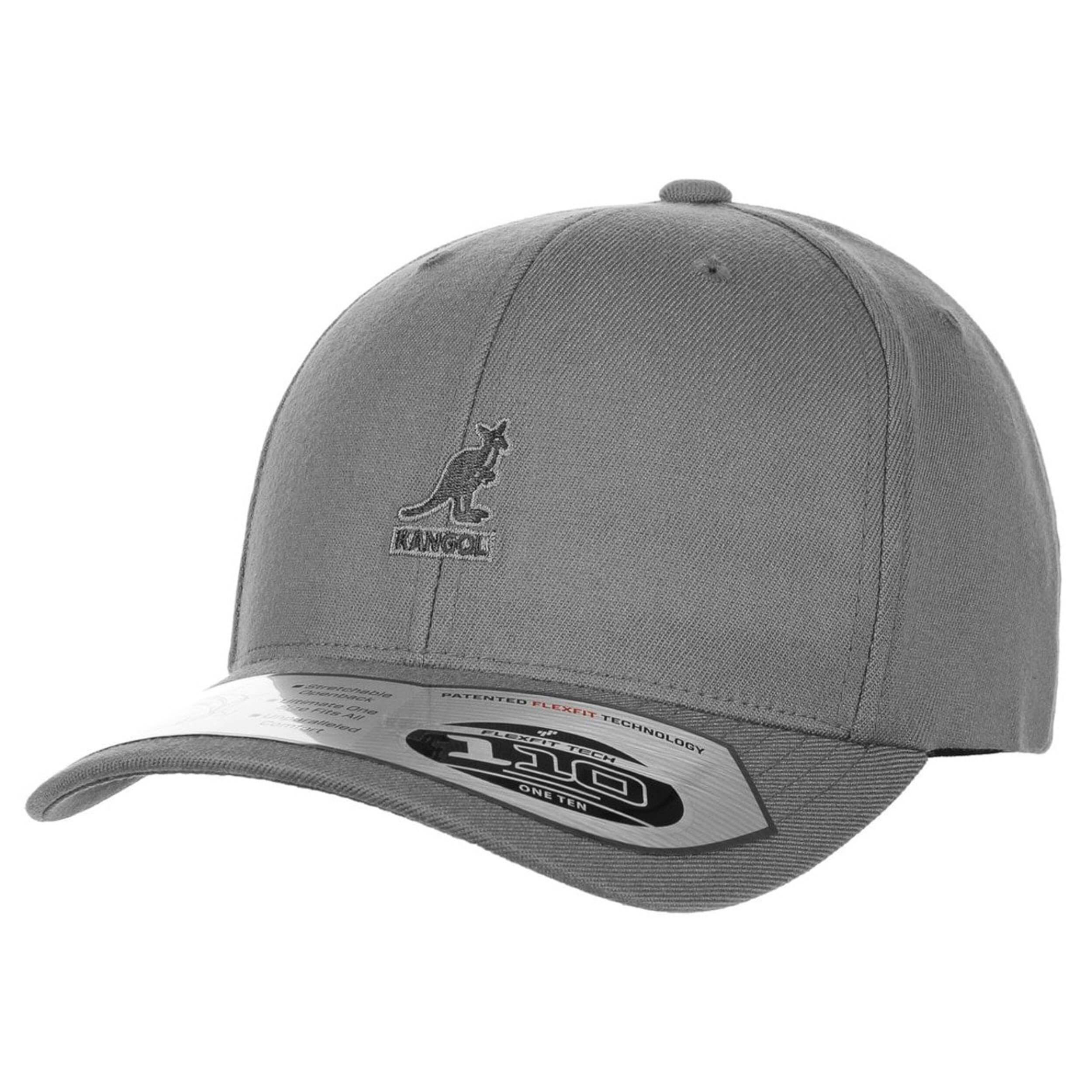 Cappellino Kangol Flexfit Con Toppa In Pelle – Argento, Taglia XXL, 83% Acrilico 15% Lana - 3