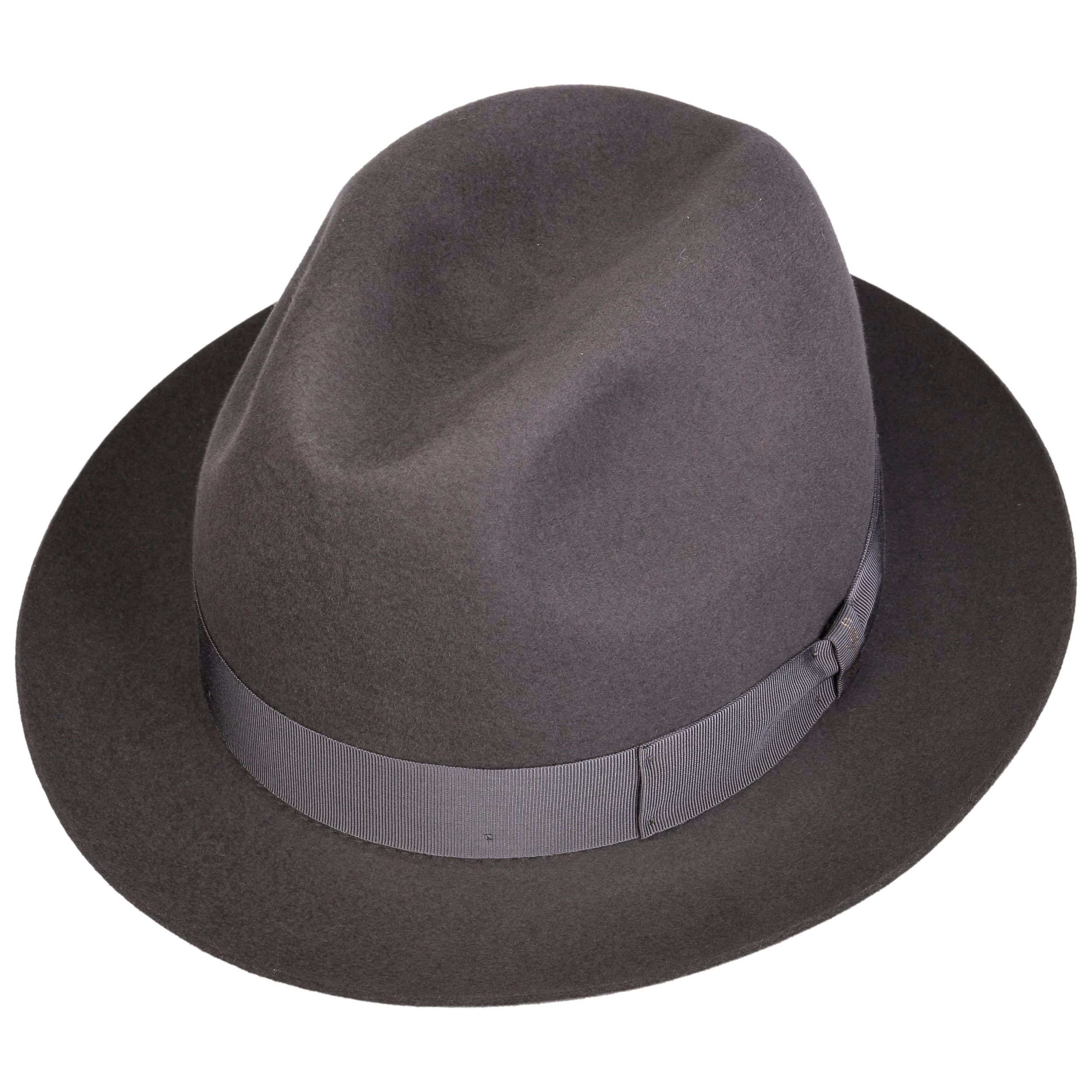 Chapeau Borsalino En Feutre - Boutique Suisse De Lausanne - Vintage - Occasion