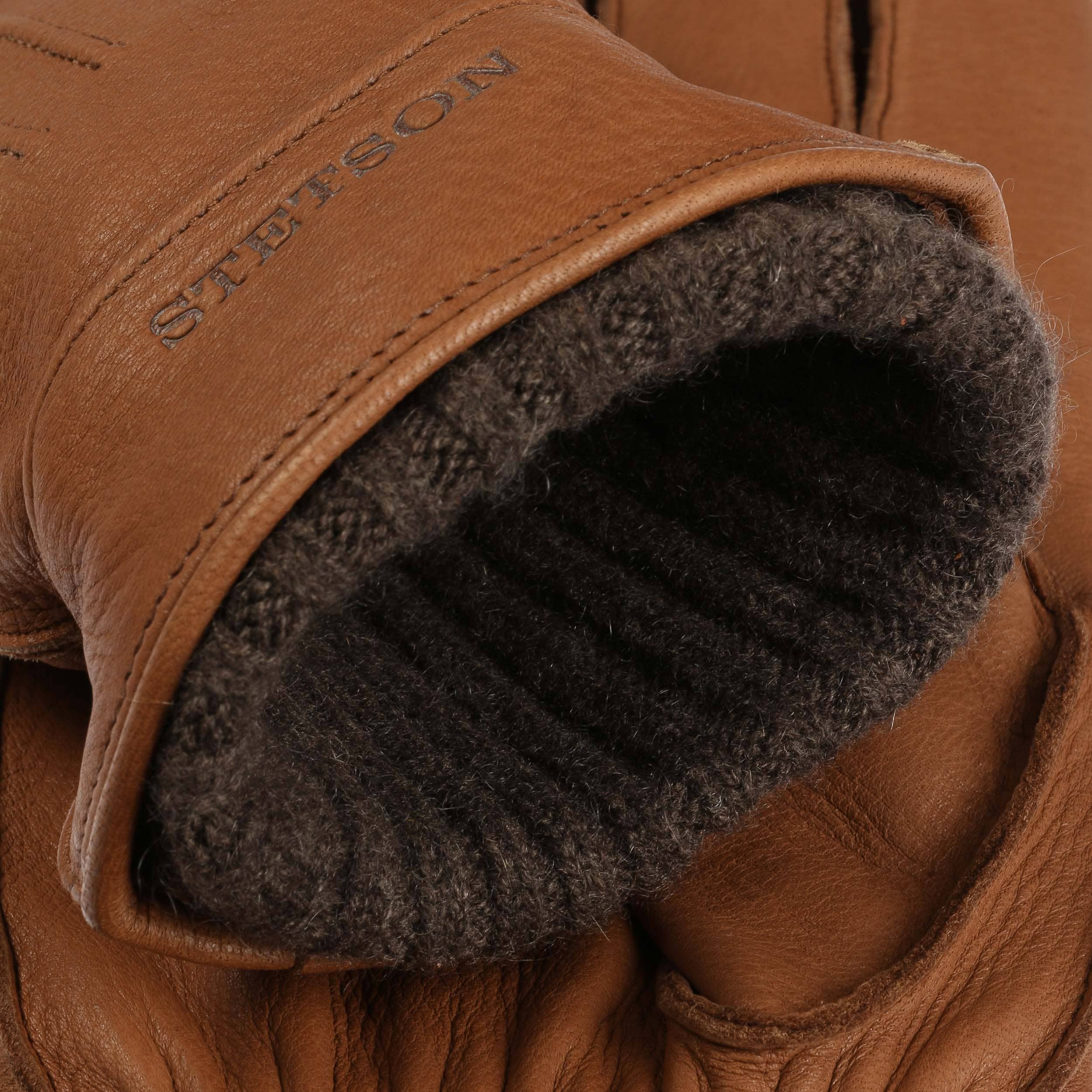 Guanti in Pelle Deer Cashmere by Stetson - 149,00 €