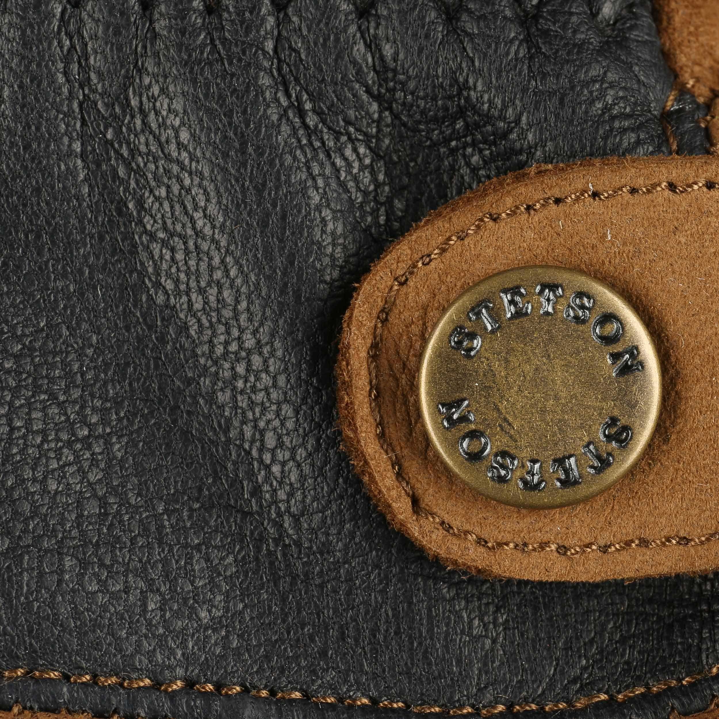 STETSON | guanti uomo Goat in vera pelle Nappa Woolrich