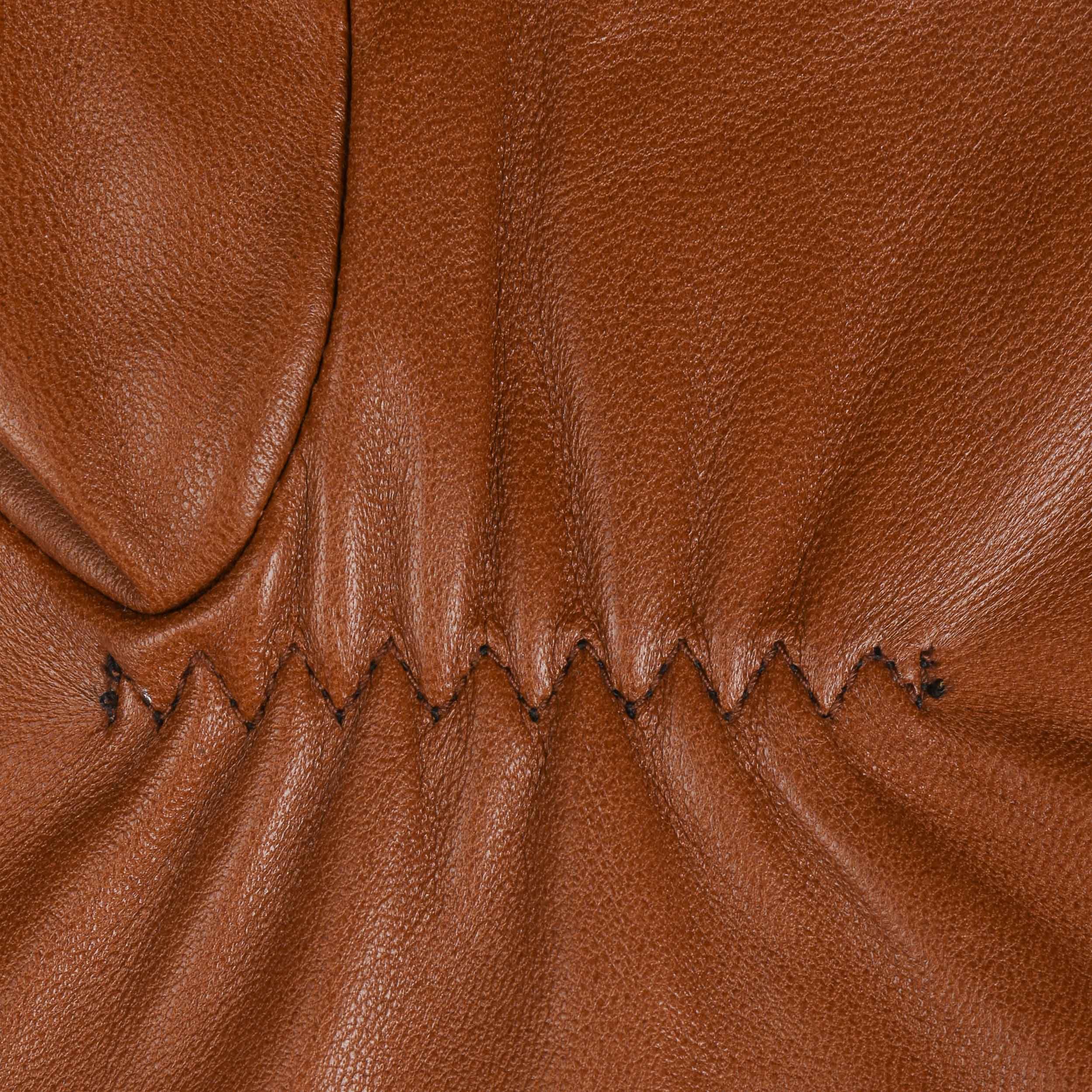 Stetson Guanti Uomo In Pelle Soft Nappa – Marrone, Taglia 9 1/2 HS, Con Fodera, Lavabili A Mano, Autunno/inverno - 3