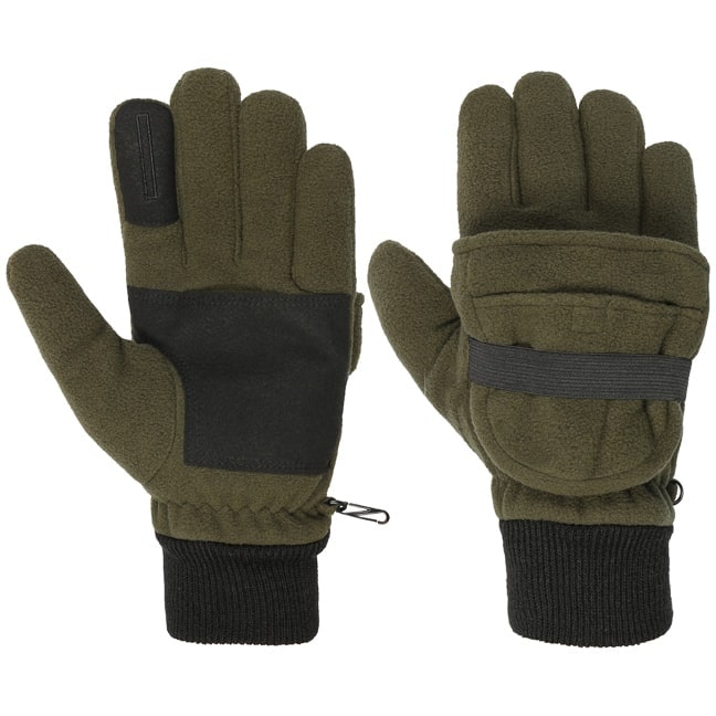 GSG SINCE 1998 Guanti Da Uomo In Vera Pelle Invernali Foderati In Lana Touchscreen Guanti Da Guida Caldi Marrone S - Foto 2