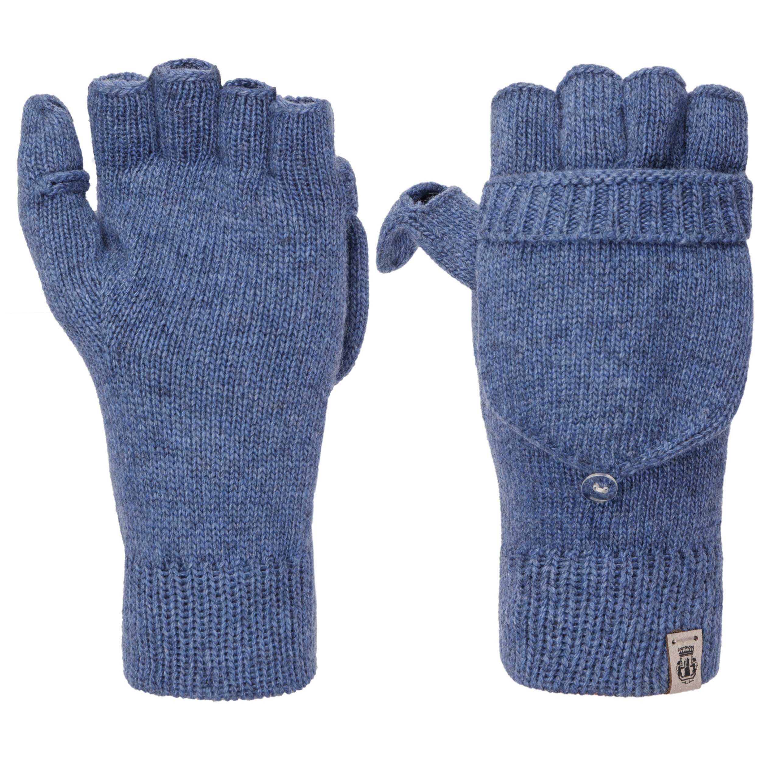 Guanti Senza Dita In Misto Cashmere Jesiah, 80% Poliestere 20% Cashmere, Unisex, Morbidi E Caldi, Colore Unico