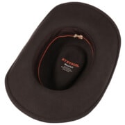 Cappello Stetson Hackberry - Western In Feltro Di Lana, Fascia Pelle, Impermeabile, Taglia Unica