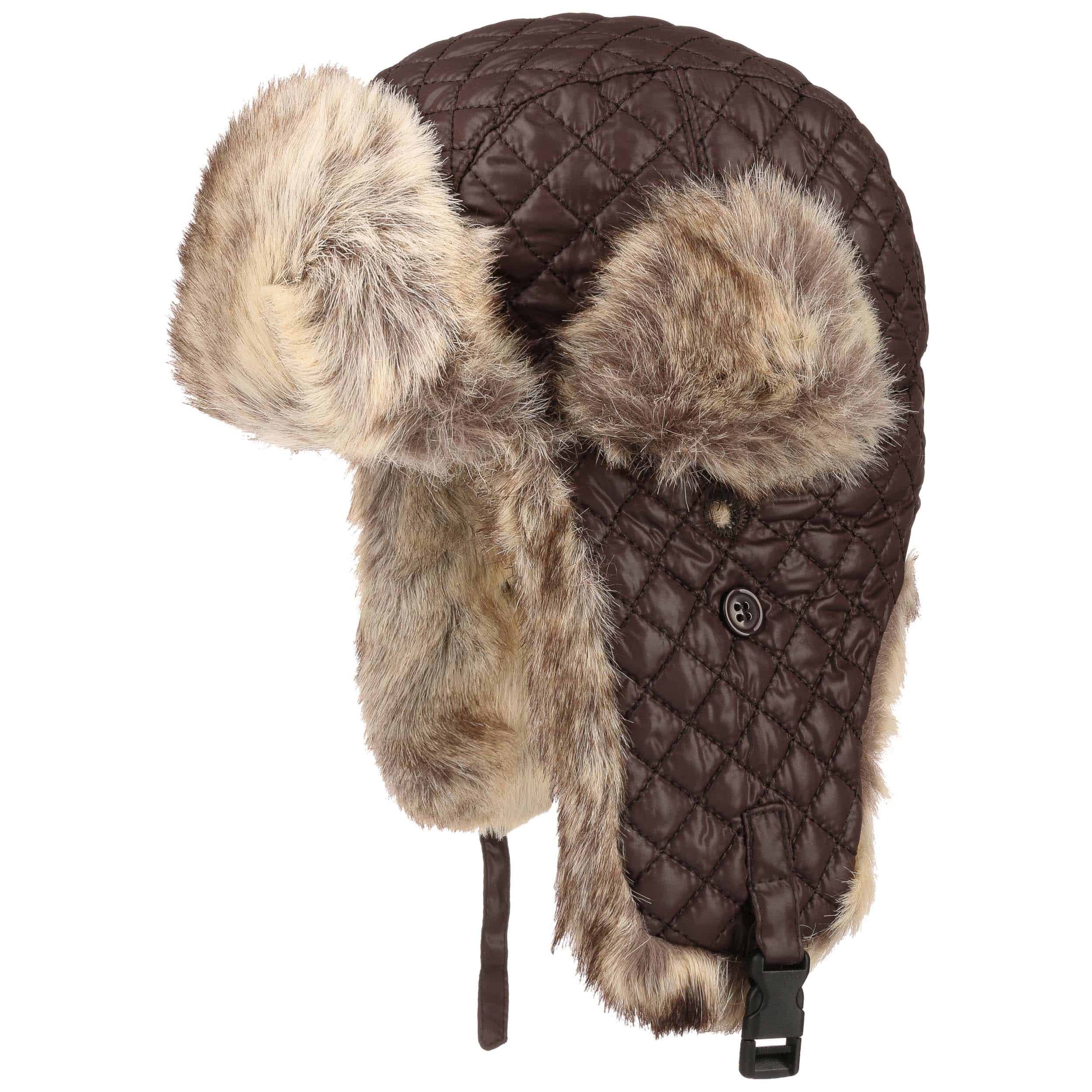 Cappello Aviatore In Ecopelle Con Paraorecchie, Foderato In Pile, Per Uomo E Donna, Taglie S-XXL - 2