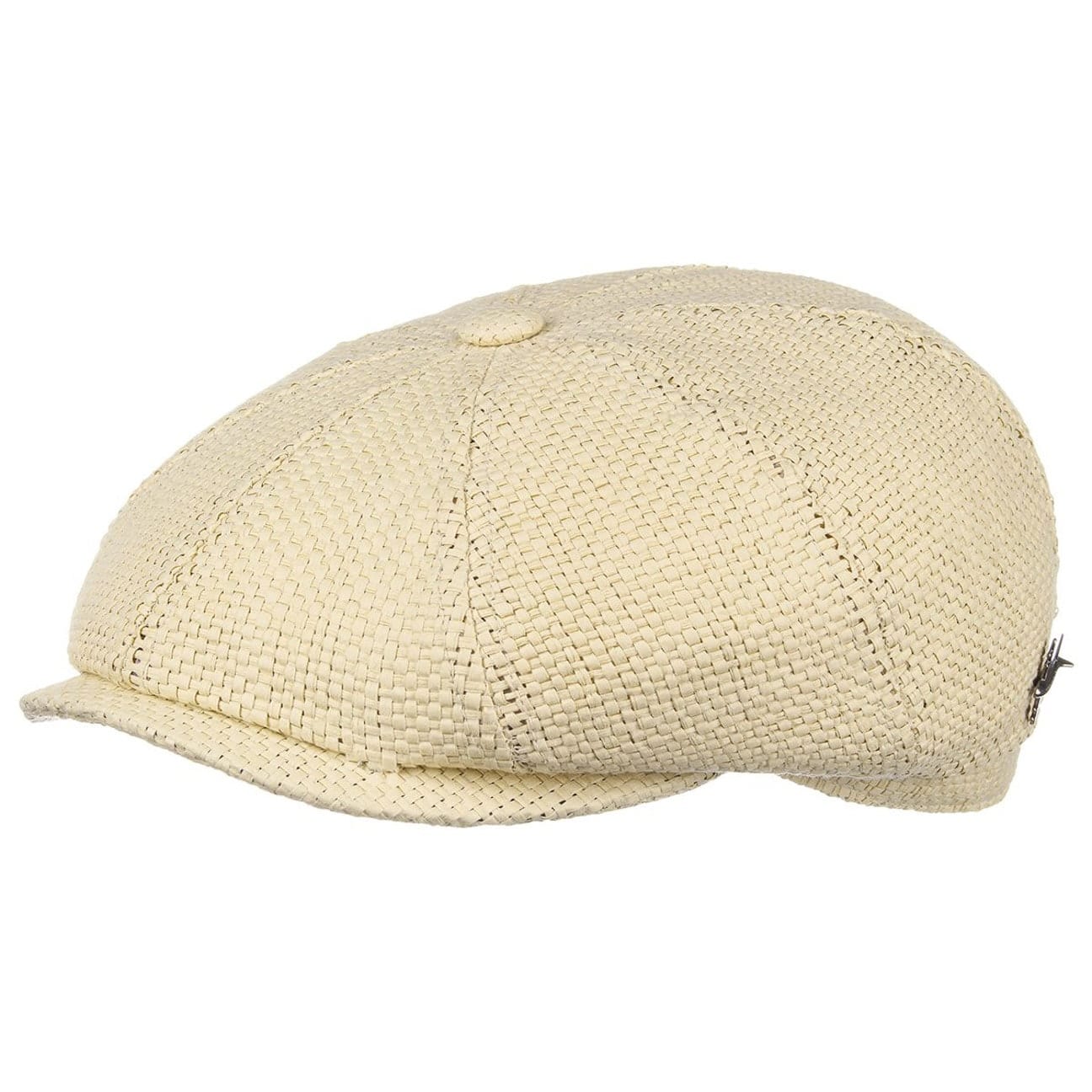 Stetson Hatteras Coppola In Lino Donna/Uomo - Berretto Con Fodera In Cotone Con Protezione Uv 40 Primavera Estate Nero 63 Cm 109040097