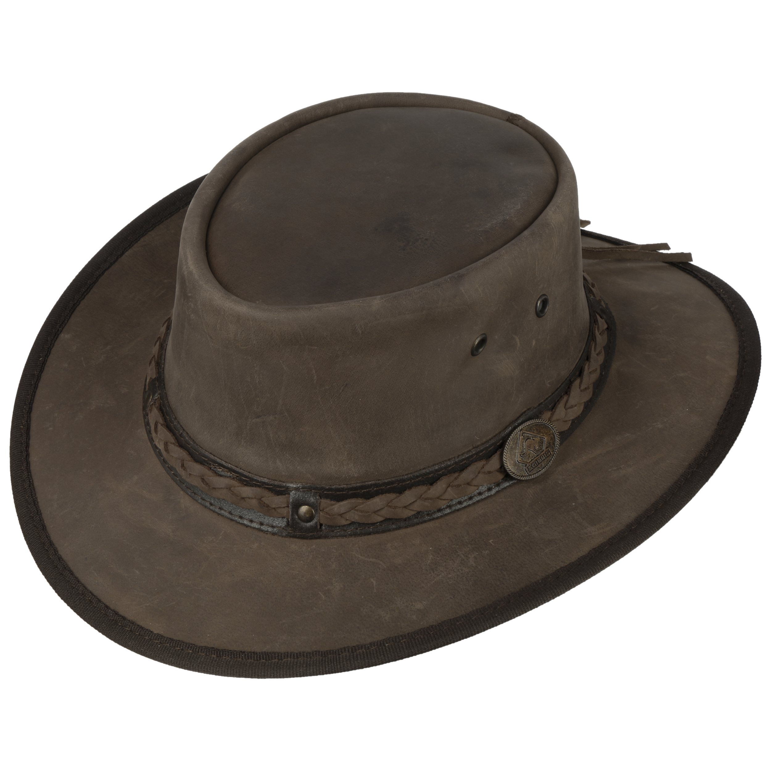 Henbury Cappello in Pelle Scippis cappello da uomo cappello da pescatore traveller 
